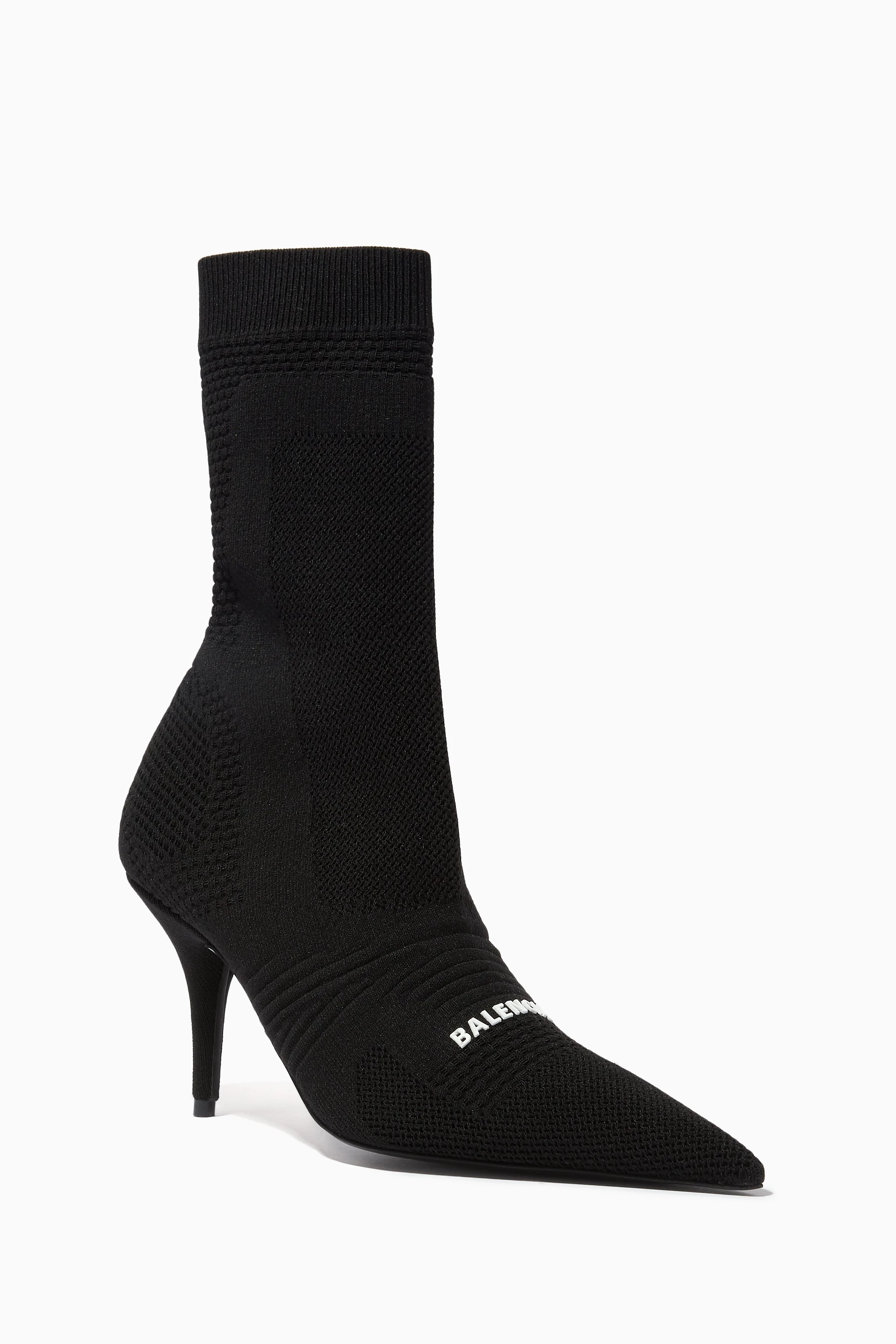 Balenciaga logo booties clearance