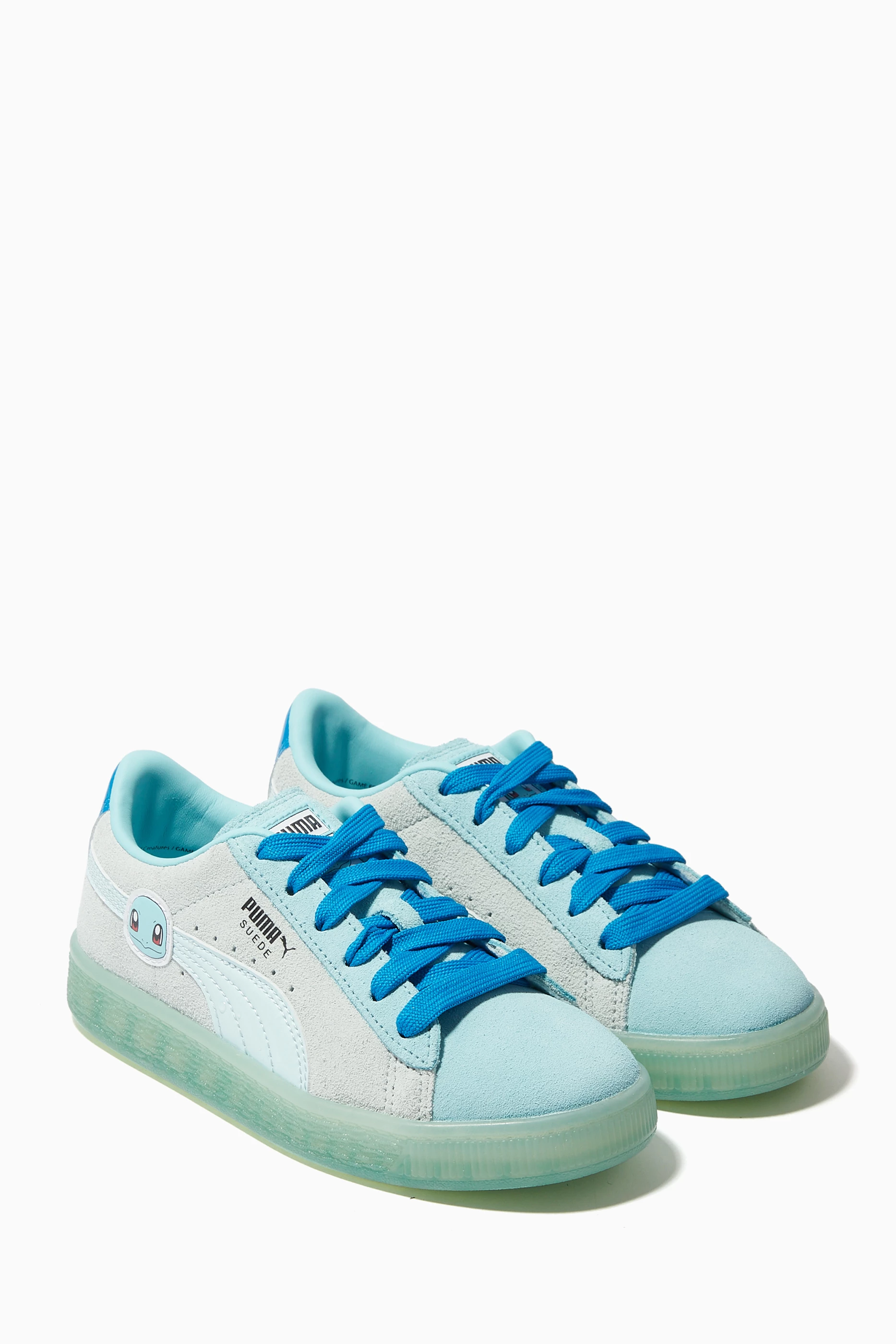 Buy Puma Blue x Pokemon Squirtle Classic Sneakers in Suede for