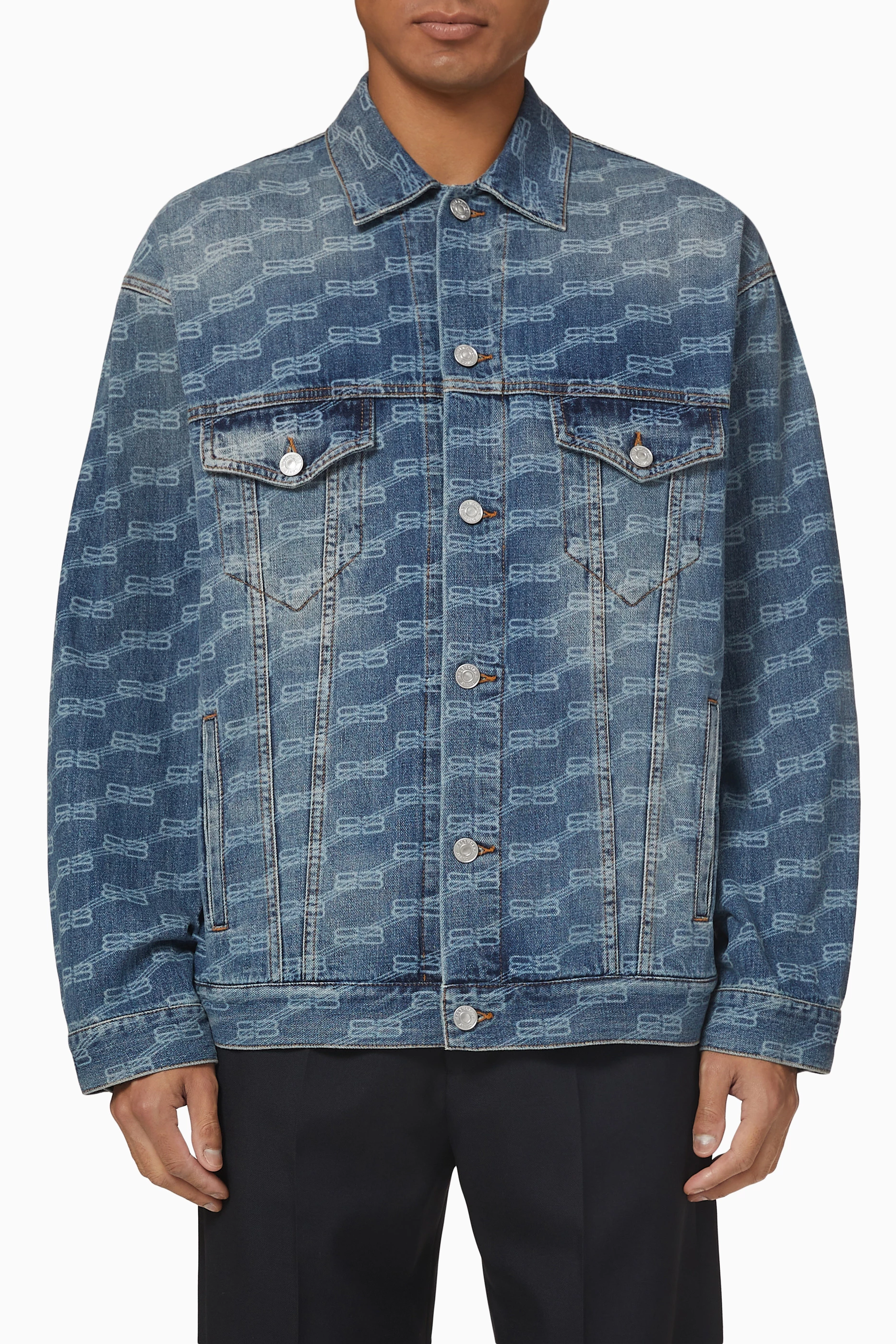 Balenciaga jacket 2024 mens blue