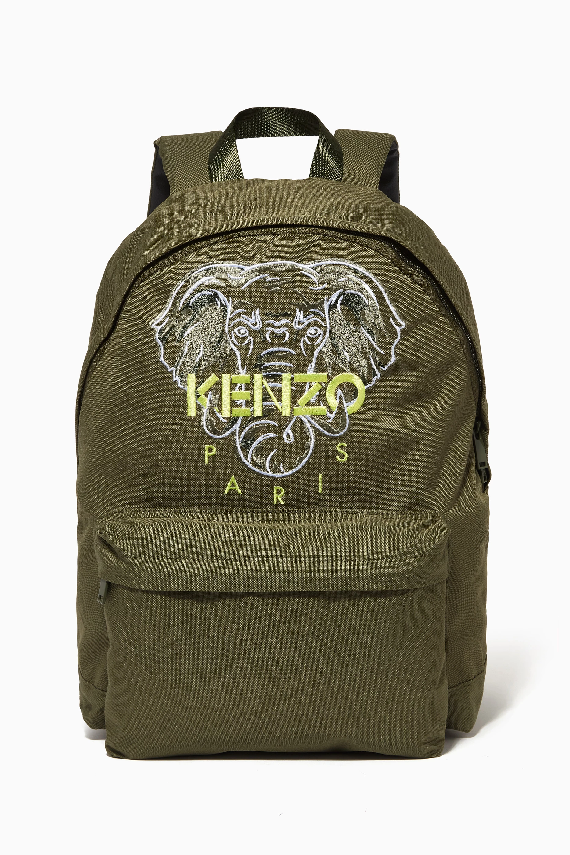 Buy KENZO KIDS Neutral Tiger Friends Backpack in Coated Canvas for Boys in UAE Ounass