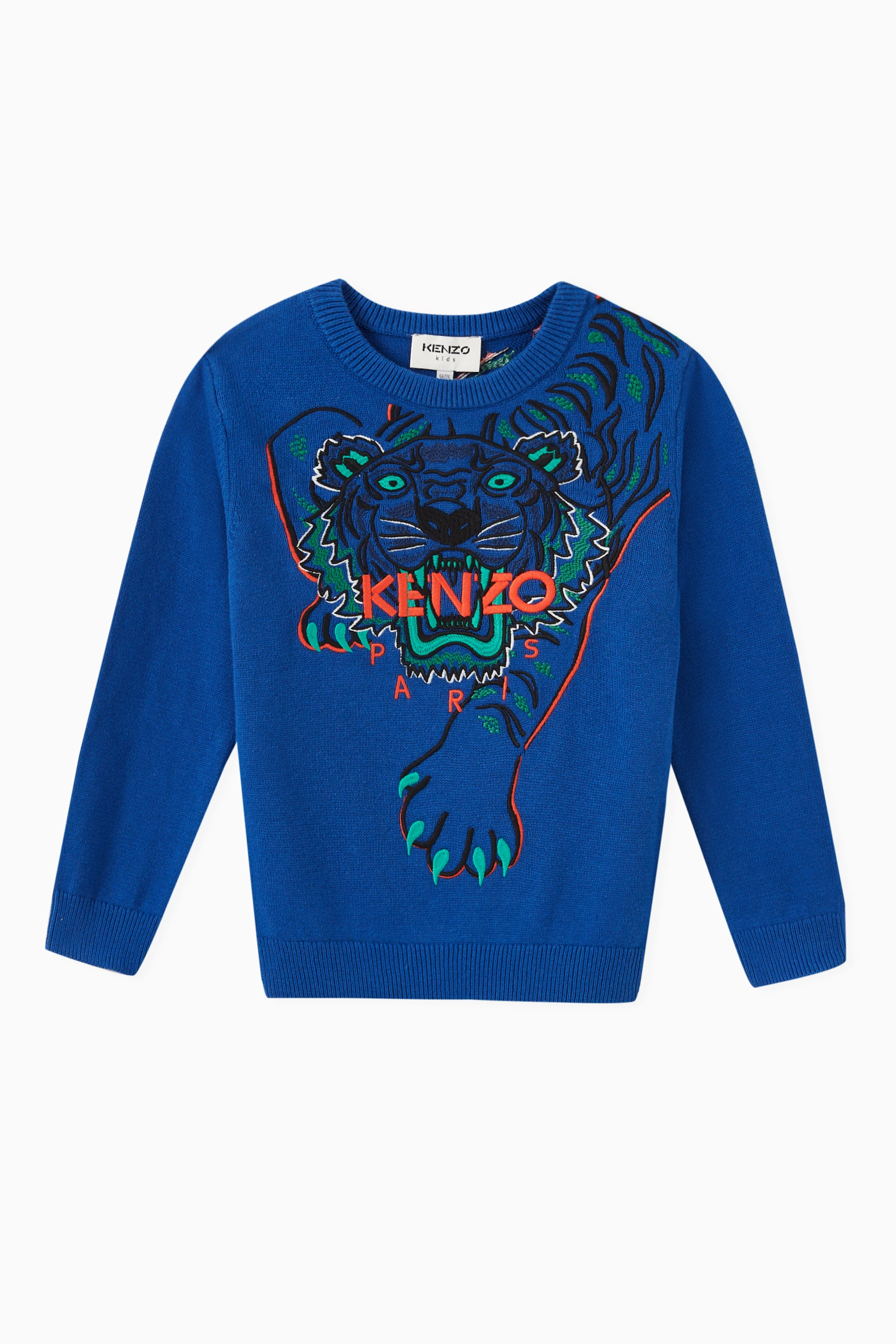 Kenzo blue tiger sale sweatshirt