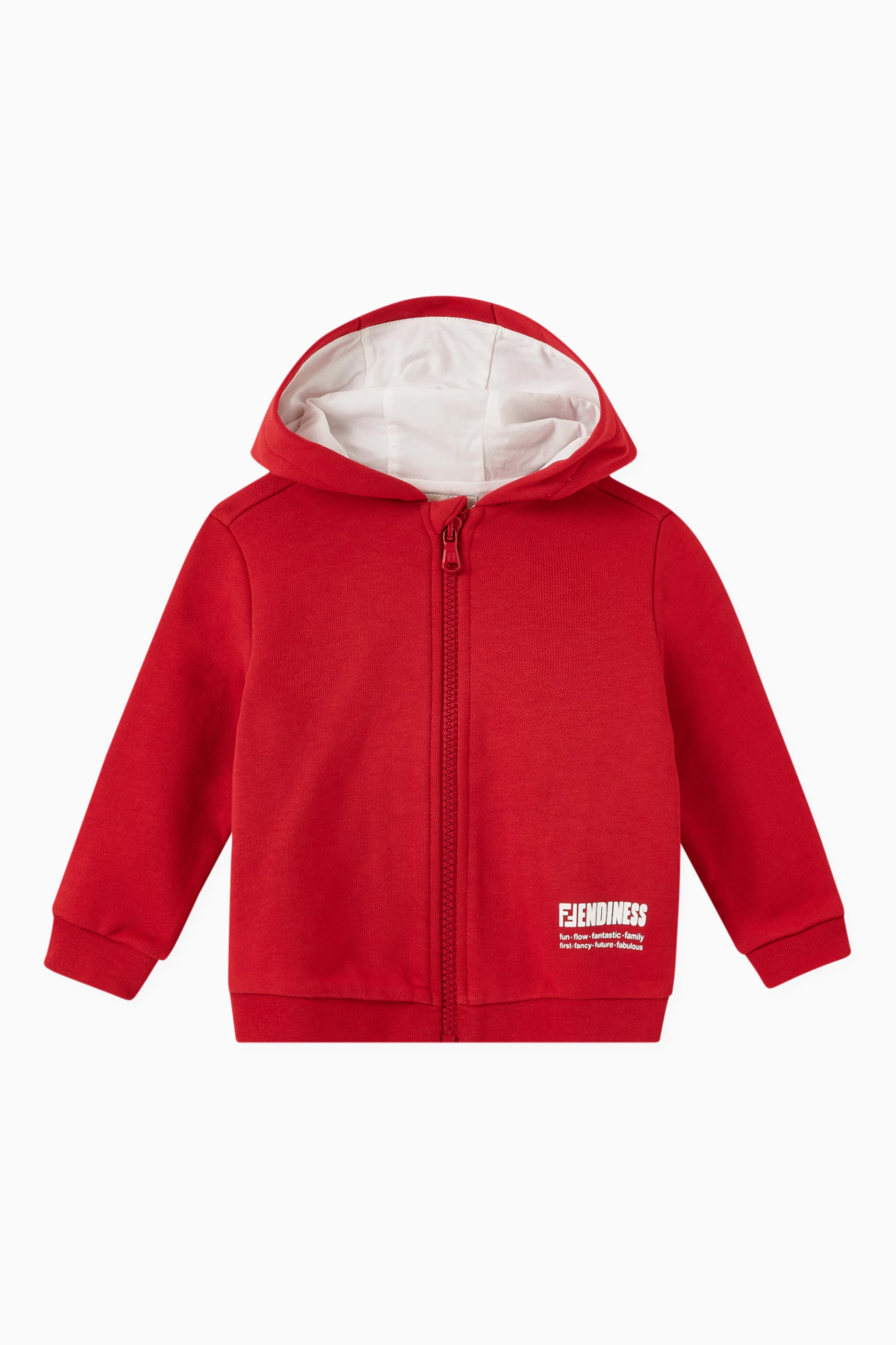 Red fendi hoodie outlet
