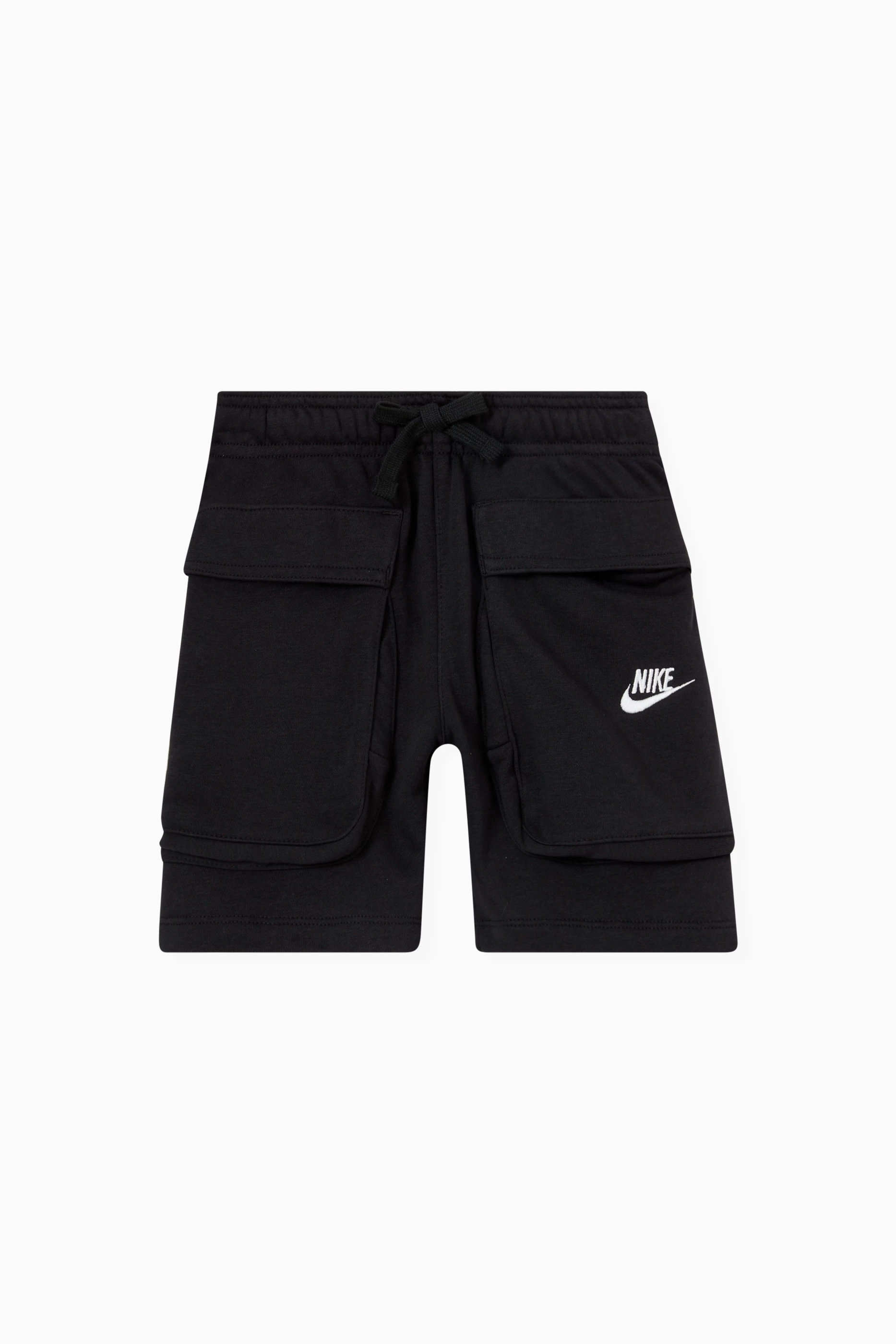 Buy Nike Black Cargo Shorts in Cotton Blend for Boys in UAE Ounass