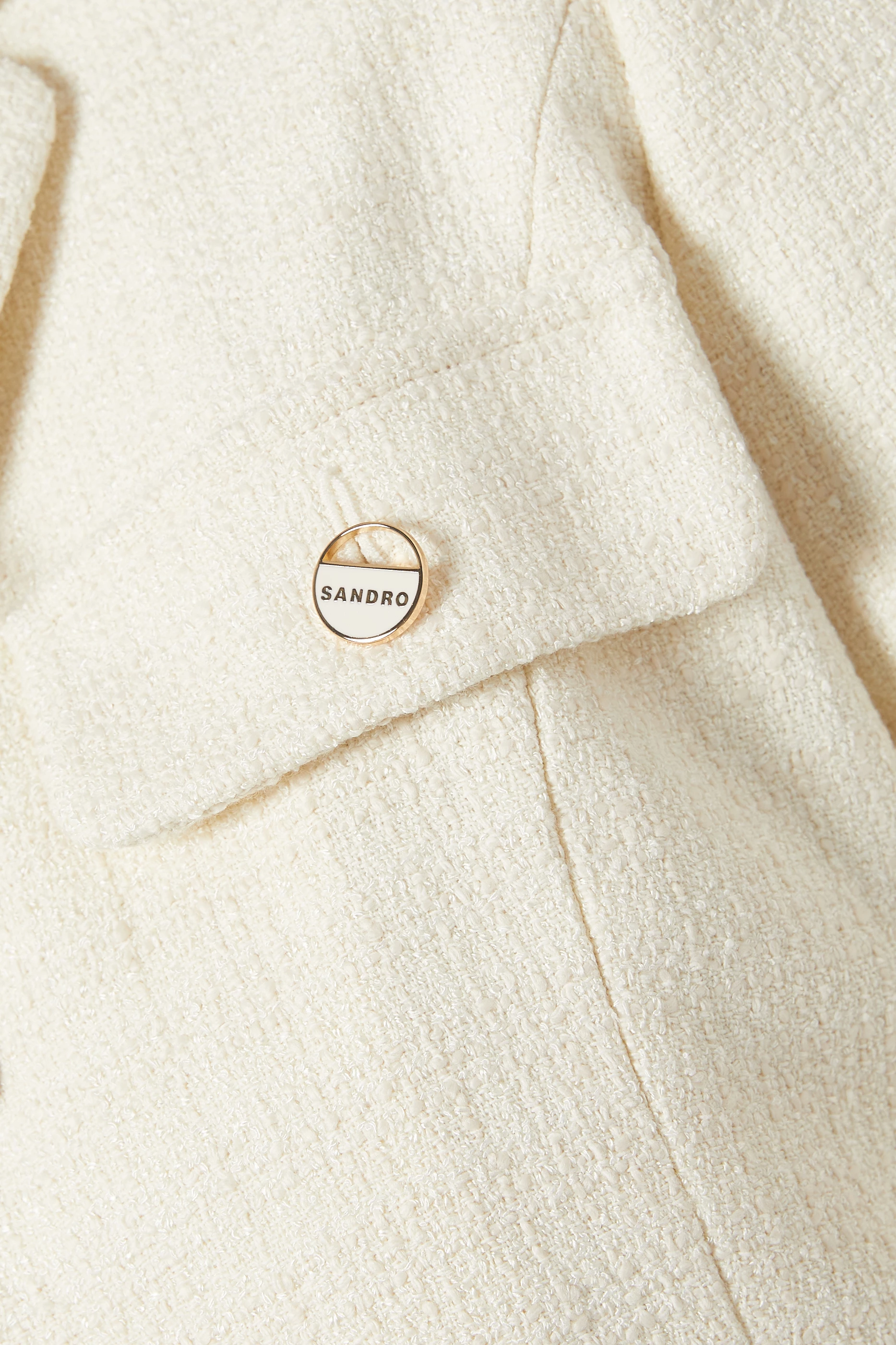 Sandro white coat discount
