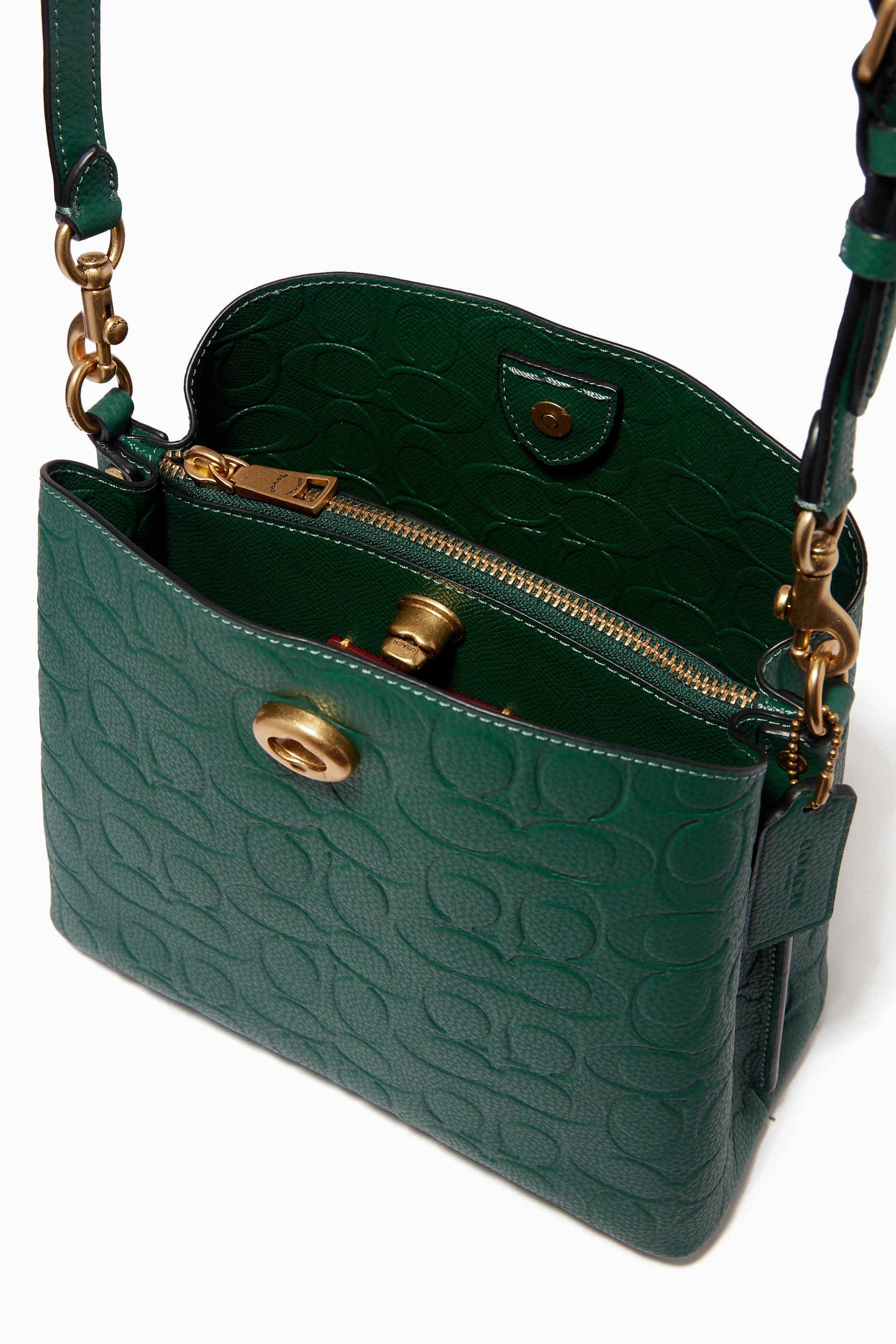 Coach green tote clearance