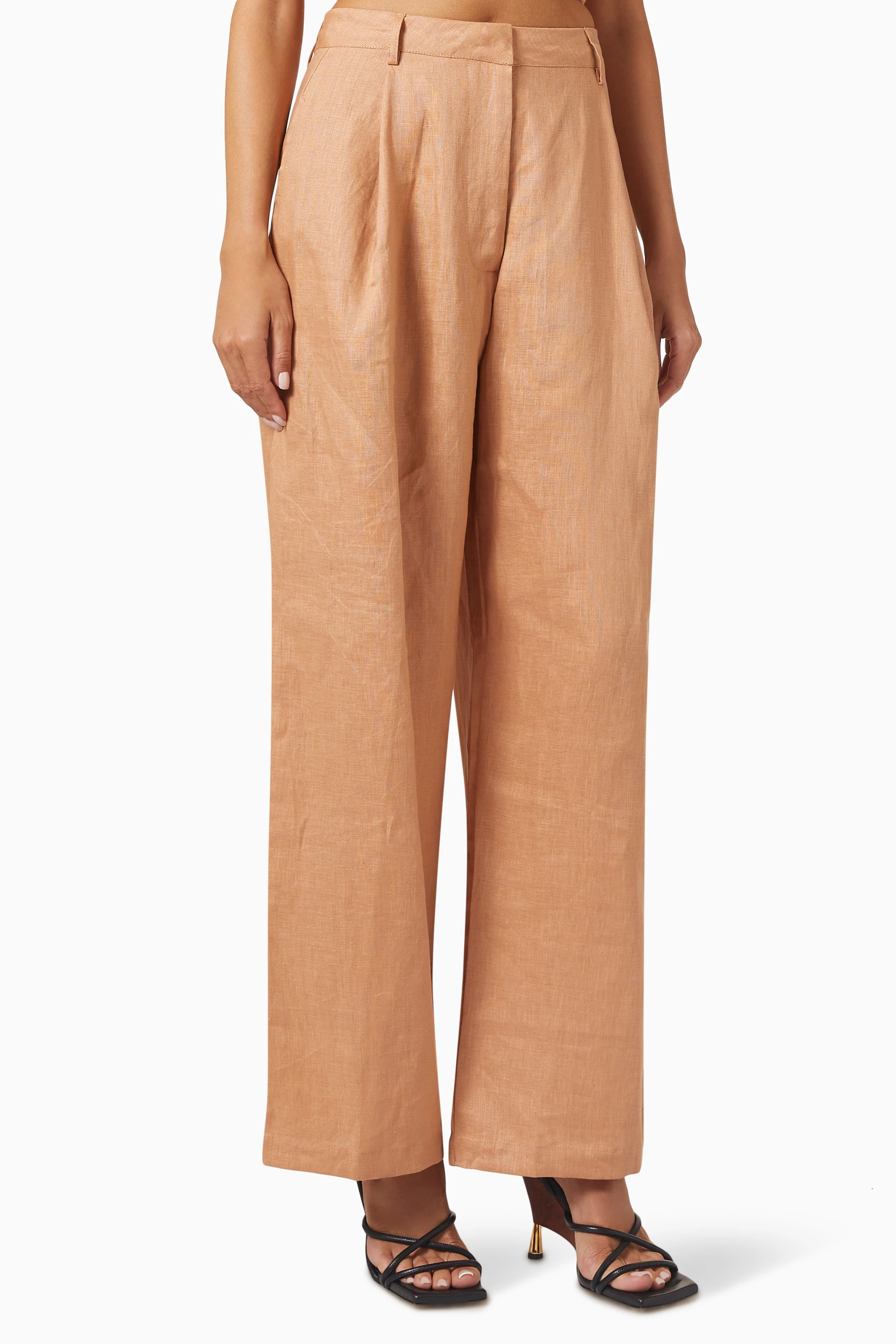 Faithfull The Brand El Toro Pants - Hazlenut Linen