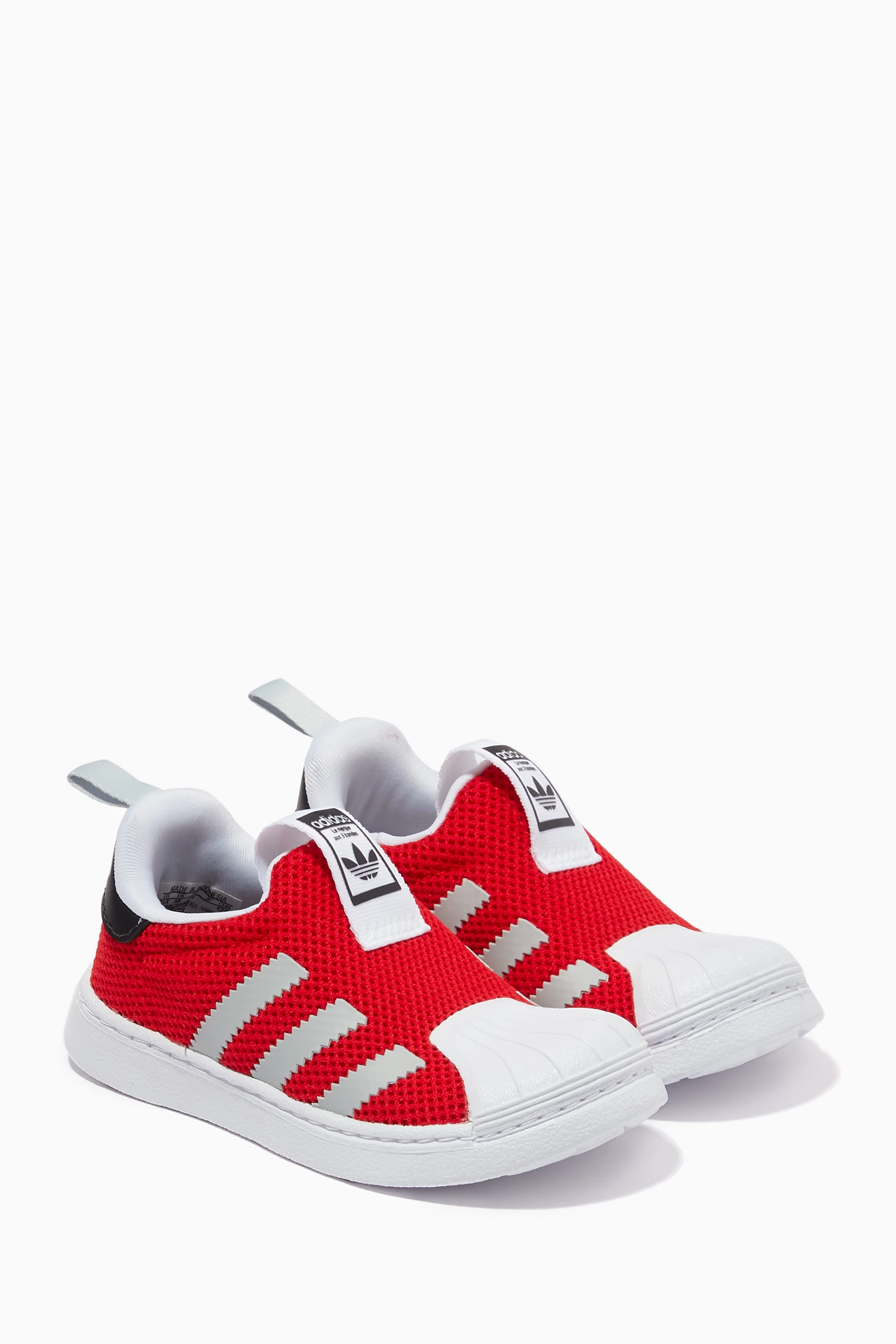 Adidas superstar 2 kids red discount