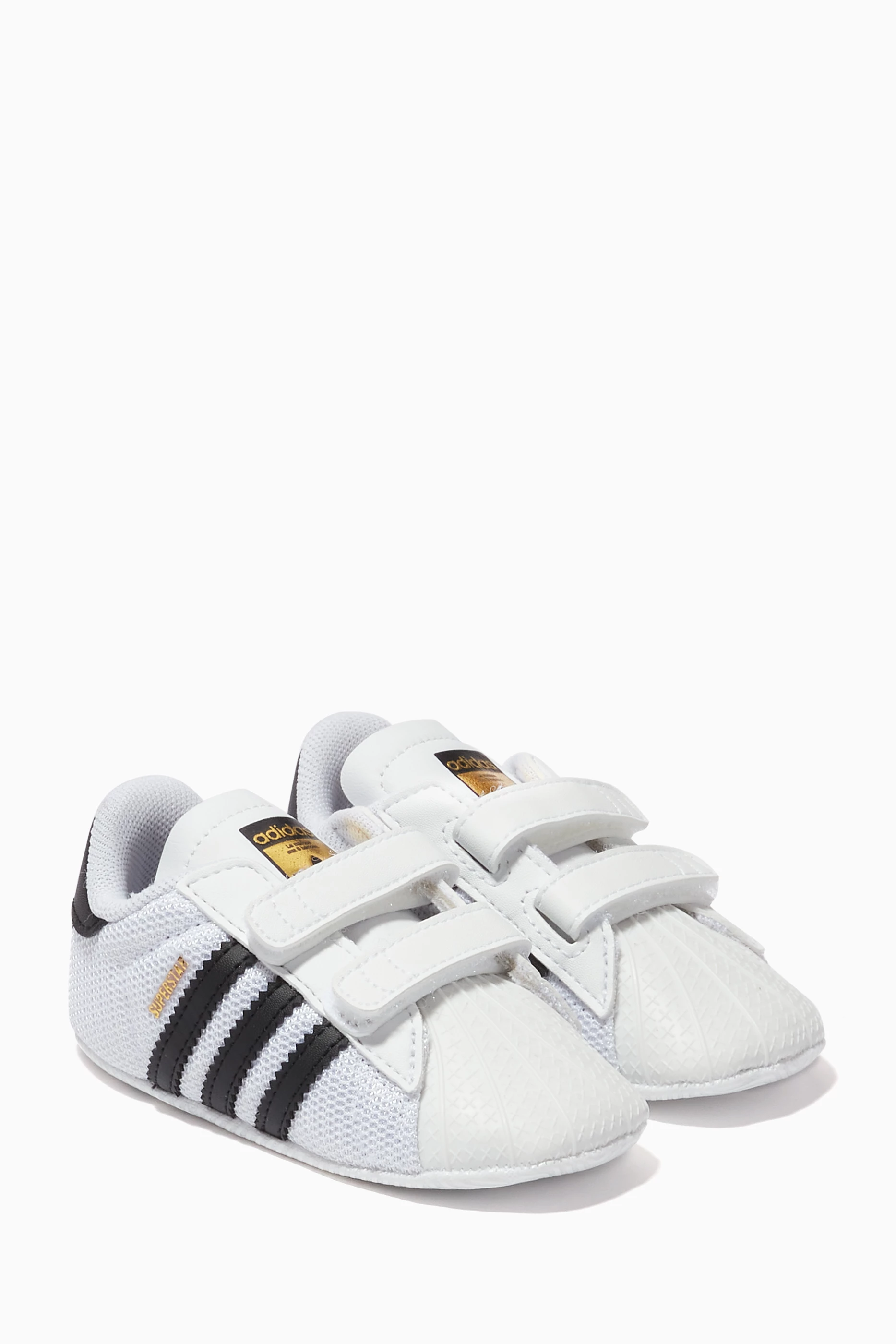 Buy adidas White Superstar Crib Sneakers for Baby Boys in UAE Ounass
