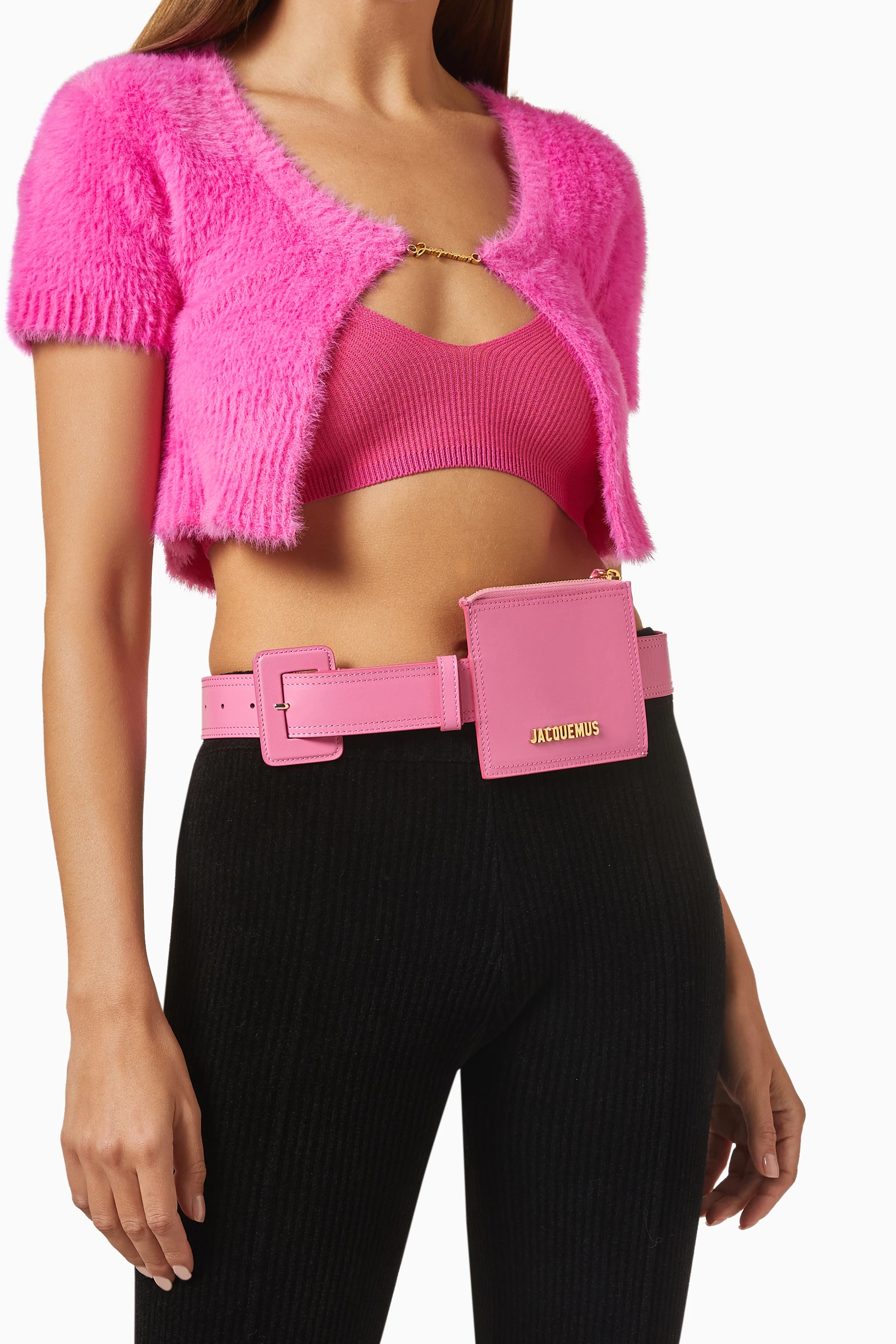 Jacquemus pink belt bag best sale
