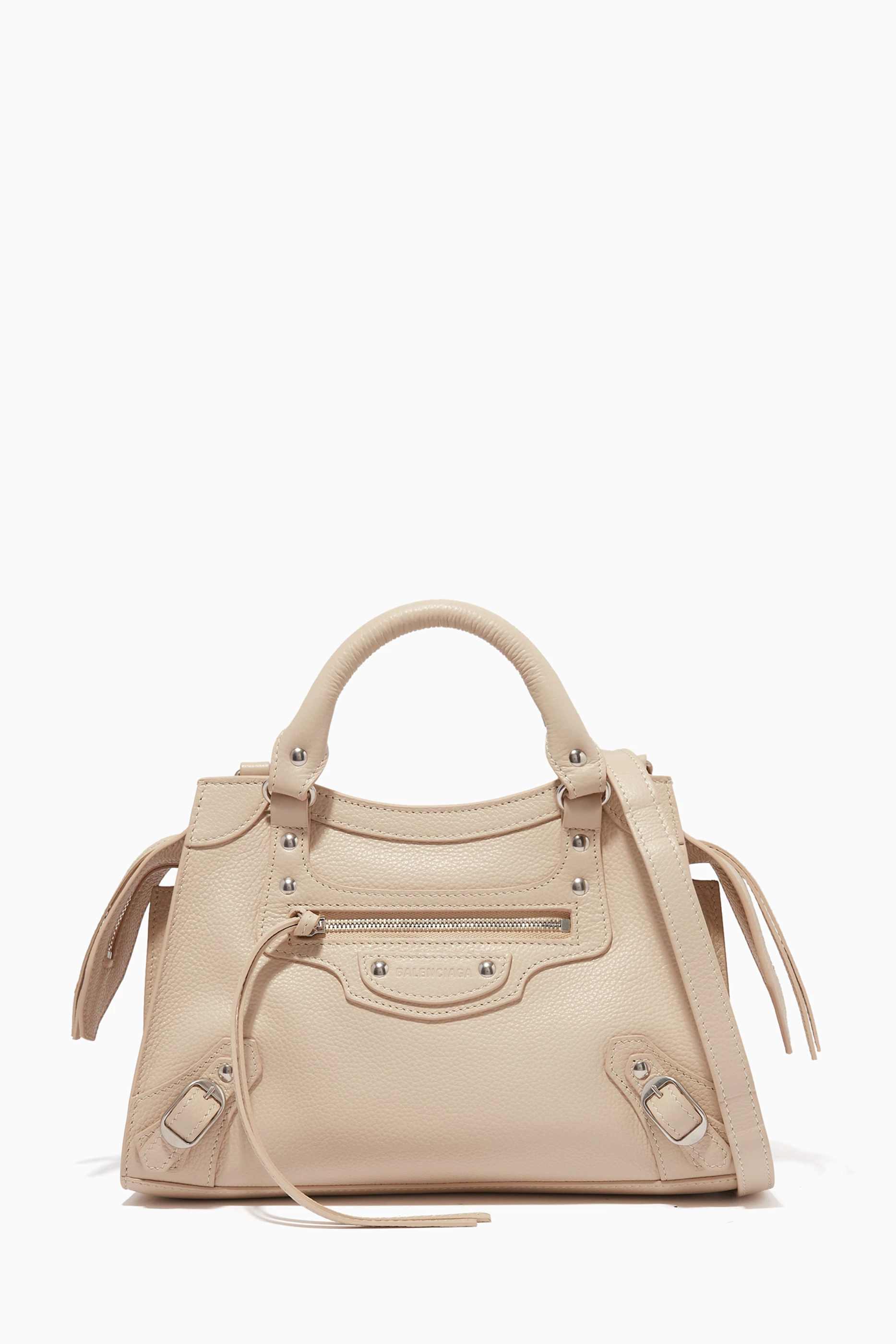 Buy Balenciaga Neutral Neo Classic City XS Bag in Grained Calfskin for Women in UAE Ounass