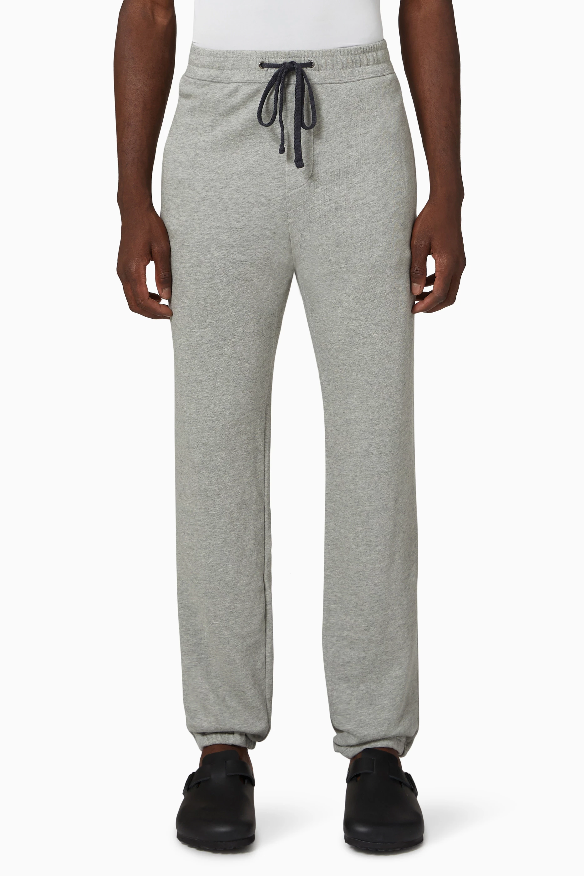 Buy James Perse Grey Classic Sweatpants in Fleece for Men in UAE