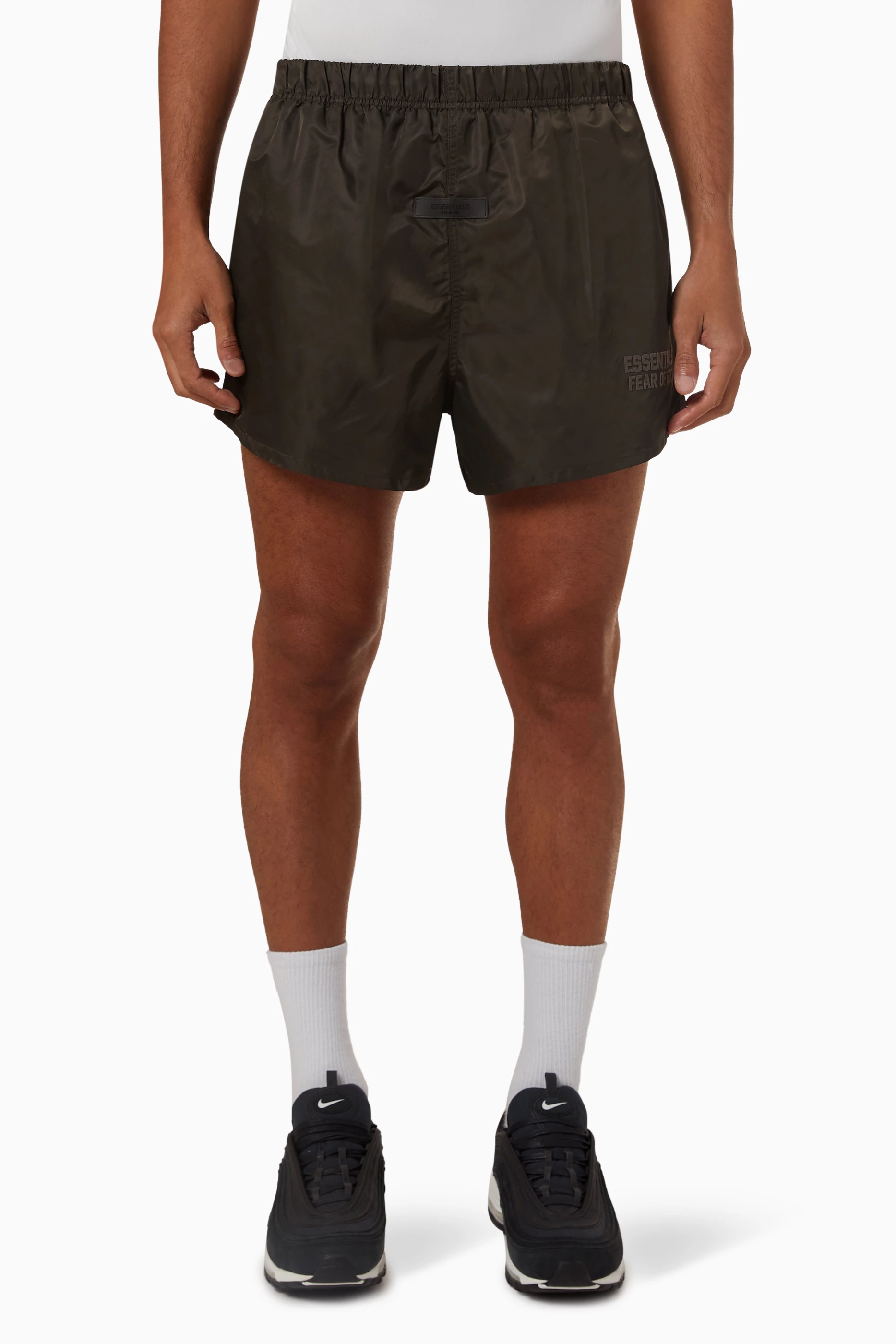 Fear of god essentials on sale nylon shorts