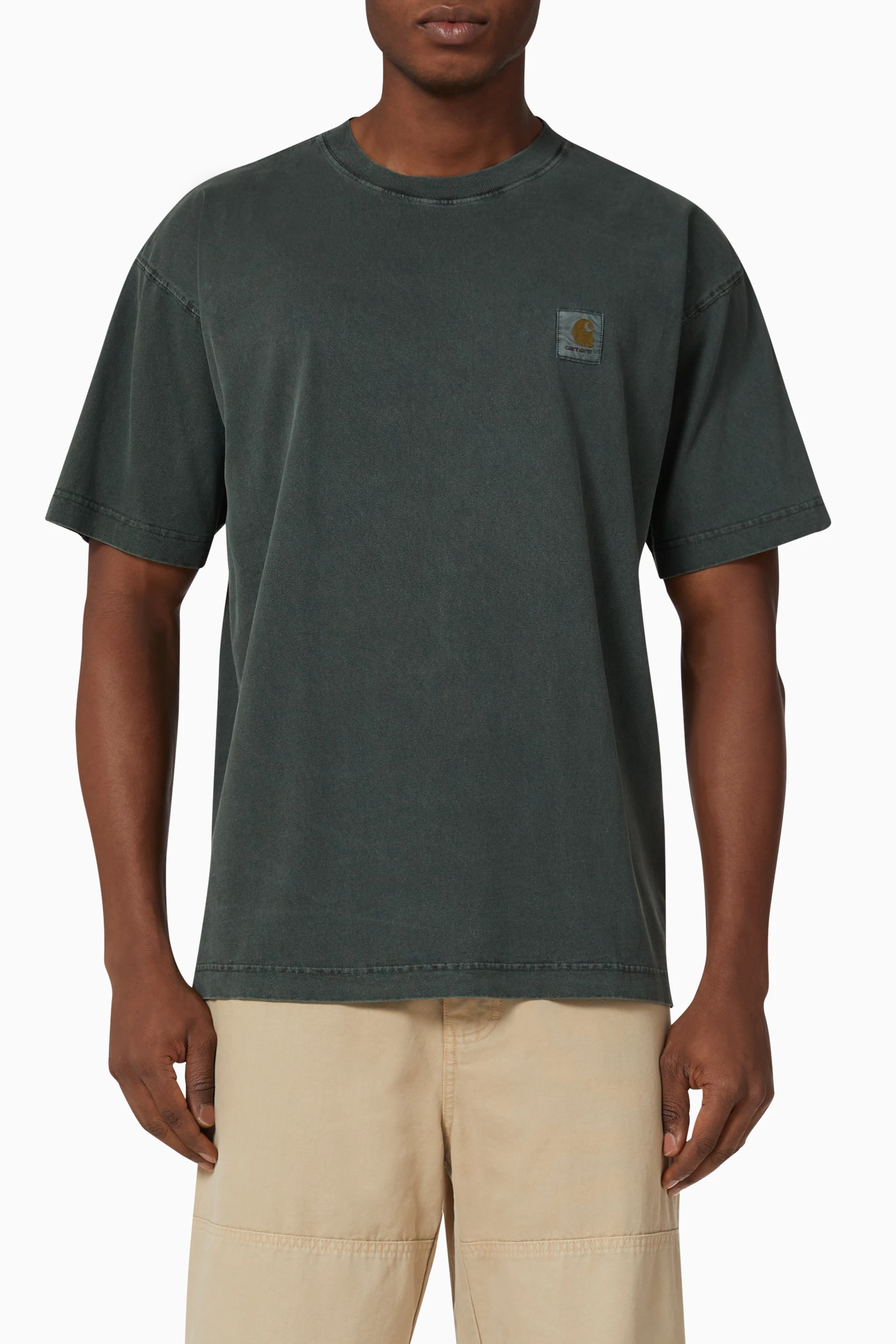 Buy Carhartt WIP Green Vista T shirt in Cotton for Men in UAE Ounass
