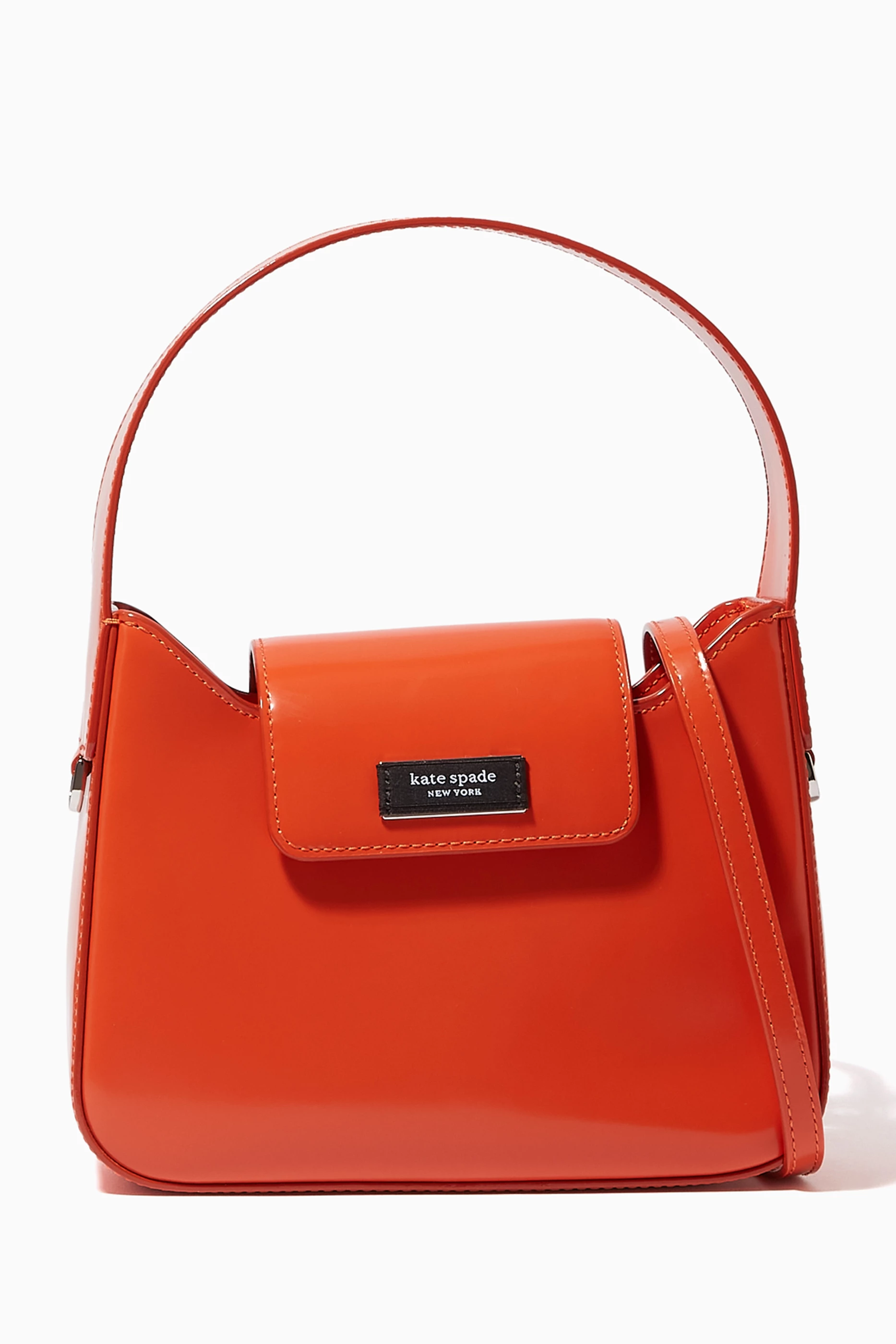 Orange leather hotsell cross body bag