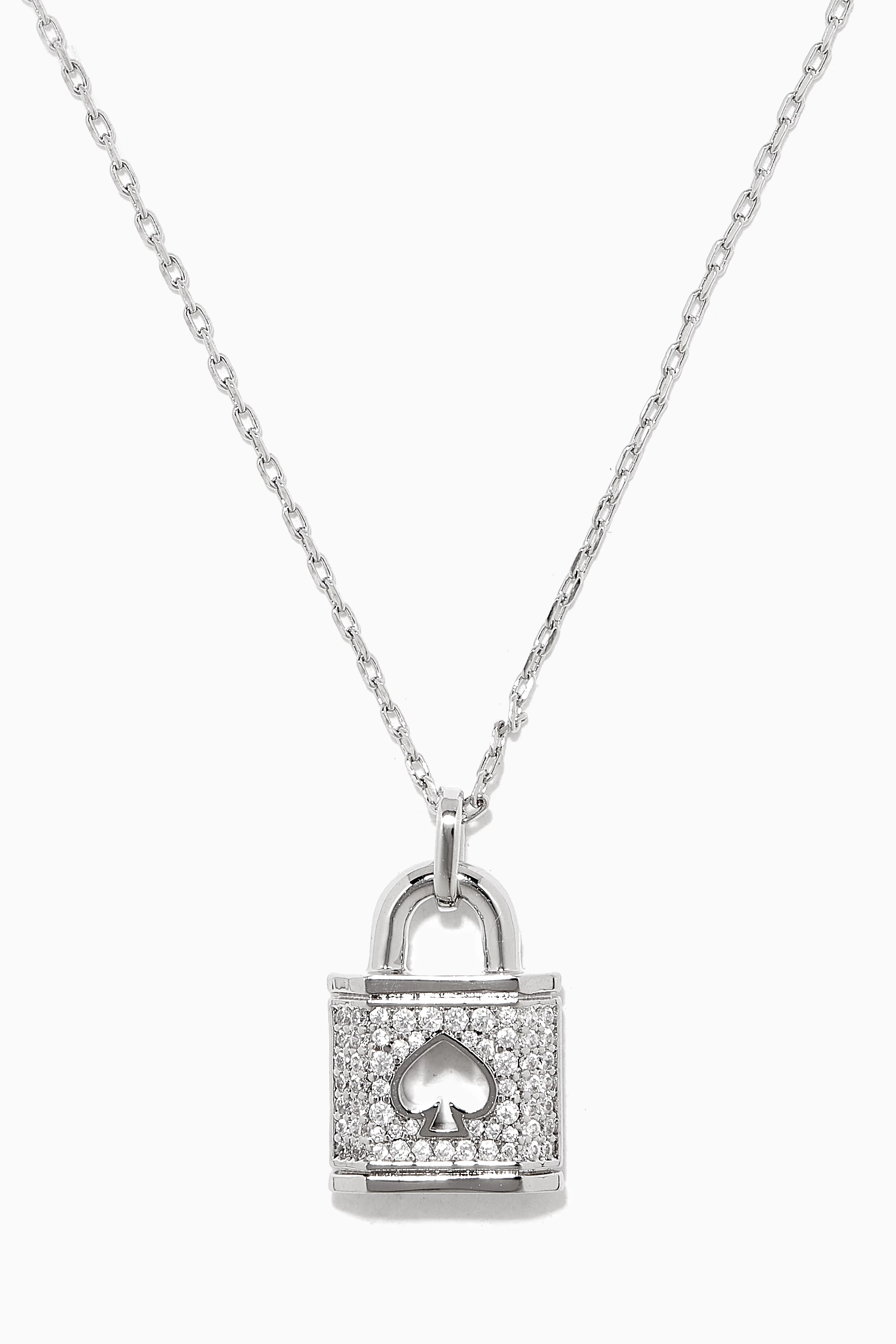 Kate spade lock necklace outlet