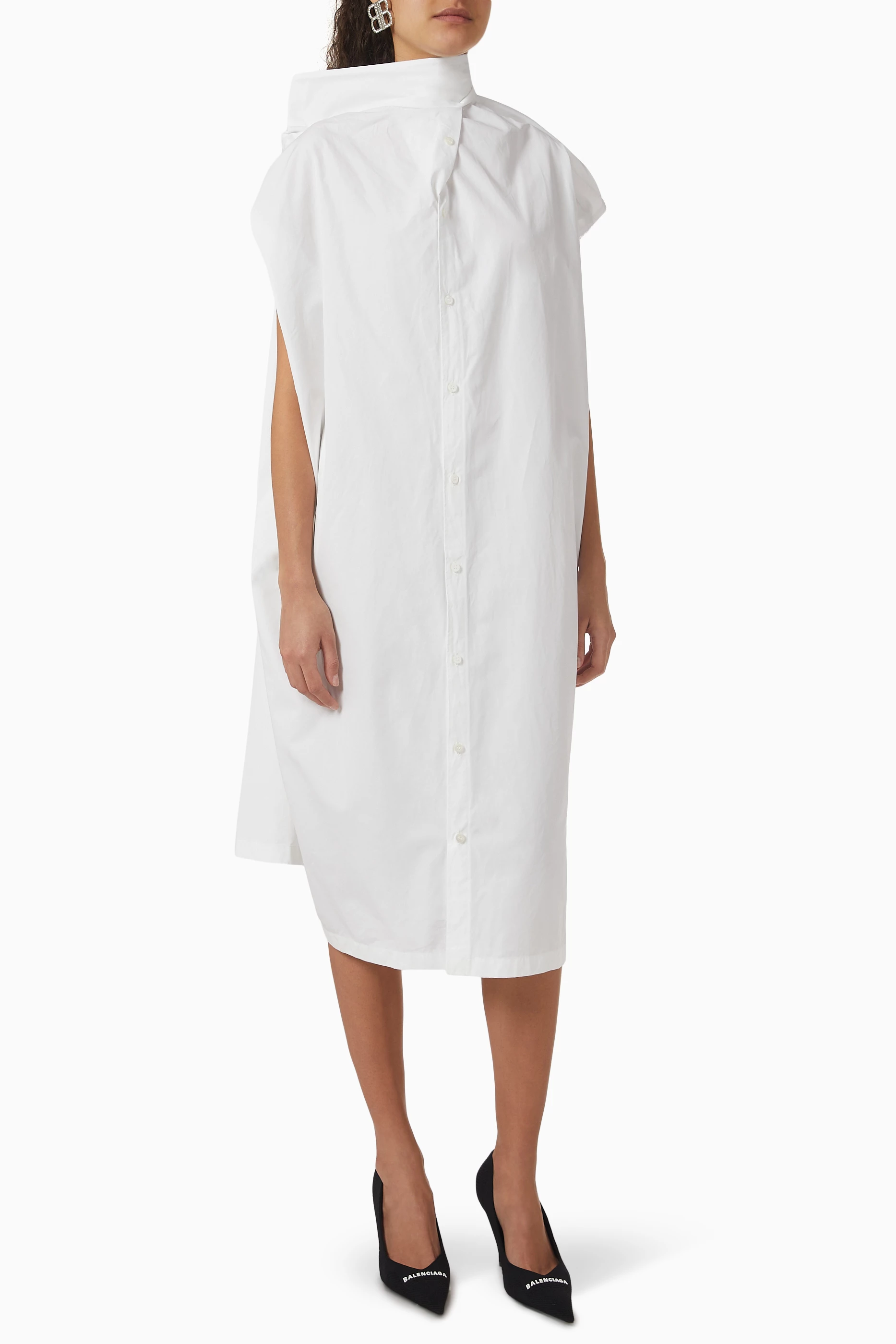 Balenciaga white dress clearance