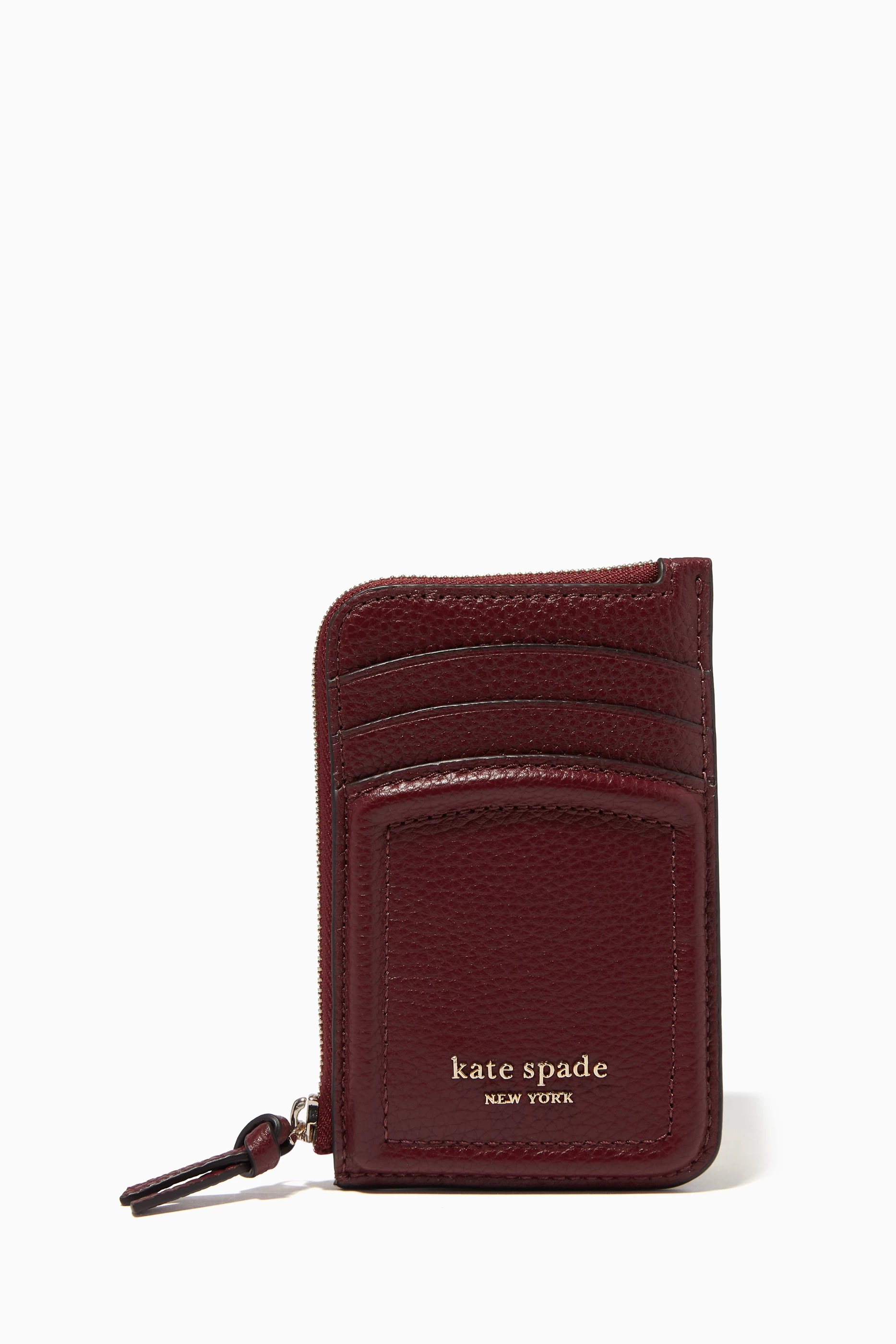 Buy Kate Spade New York Red Knot Zip Card Case in Leather for
