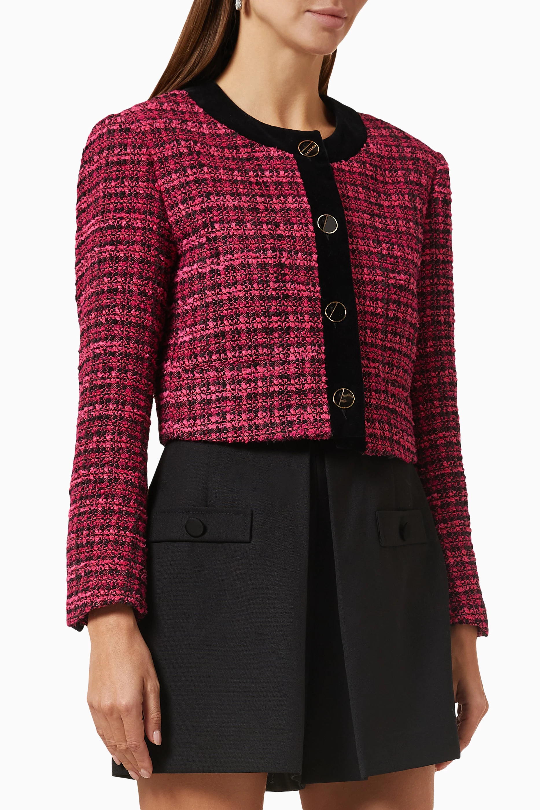 Sandro pink jacket best sale