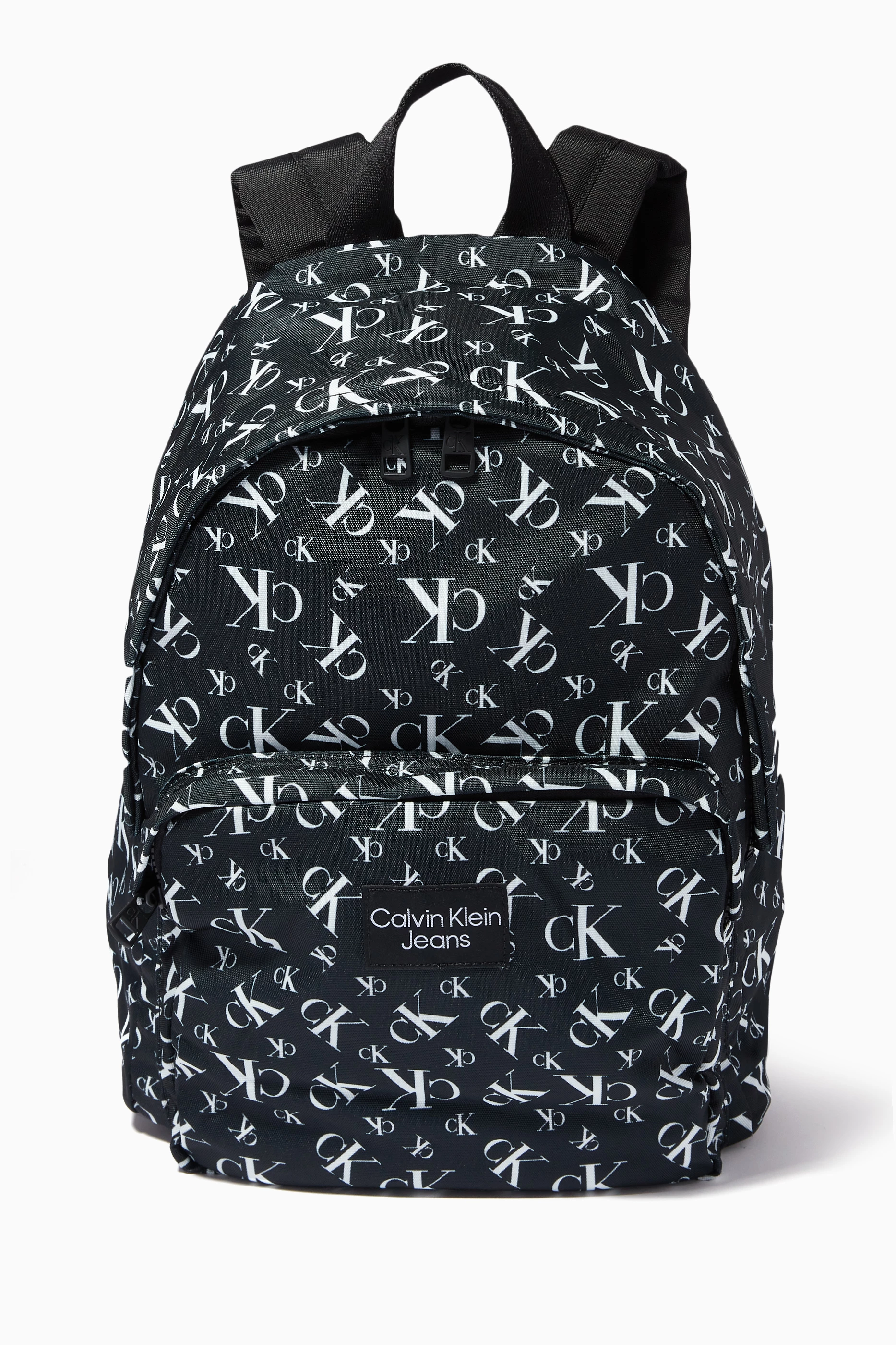 Buy Calvin Klein Black Monogram Backpack for Kids in UAE Ounass