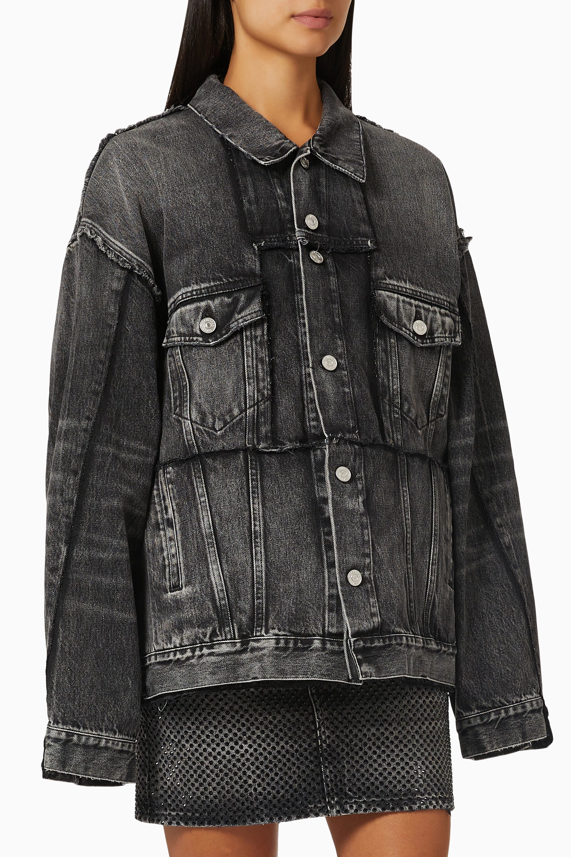 Cut up sale blue jean jacket