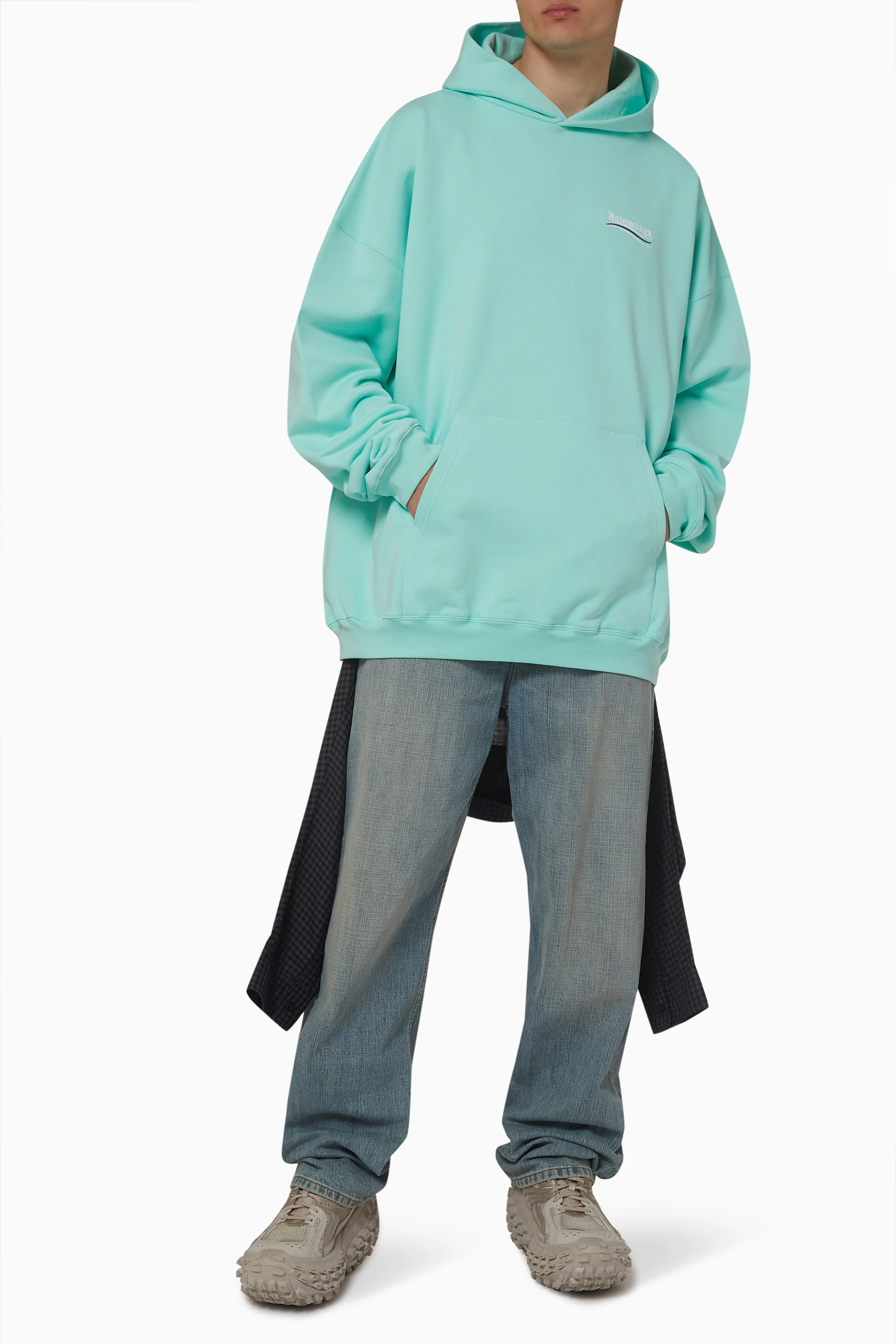 Balenciaga campaign hoodie blue store