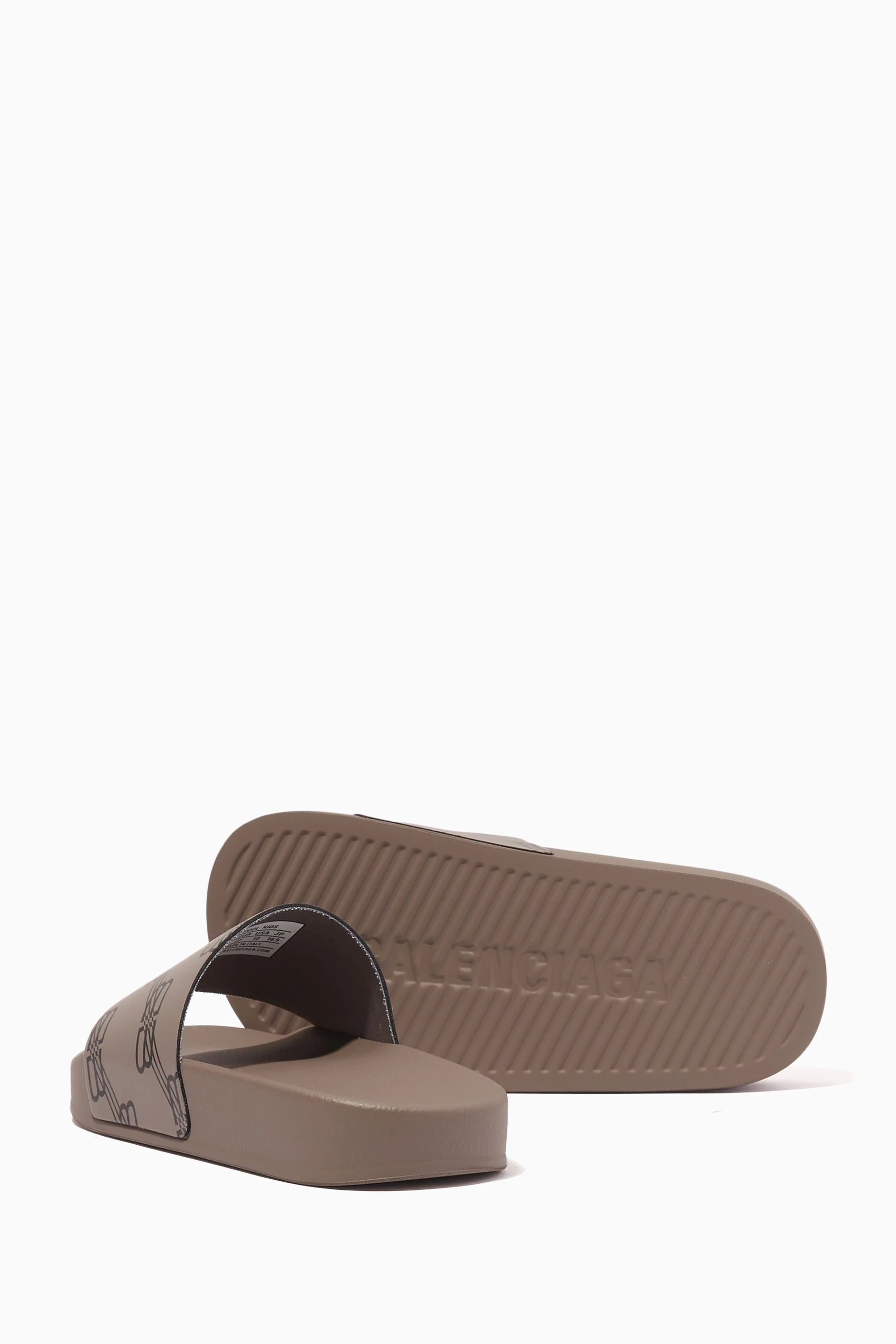 Kids balenciaga slides sale