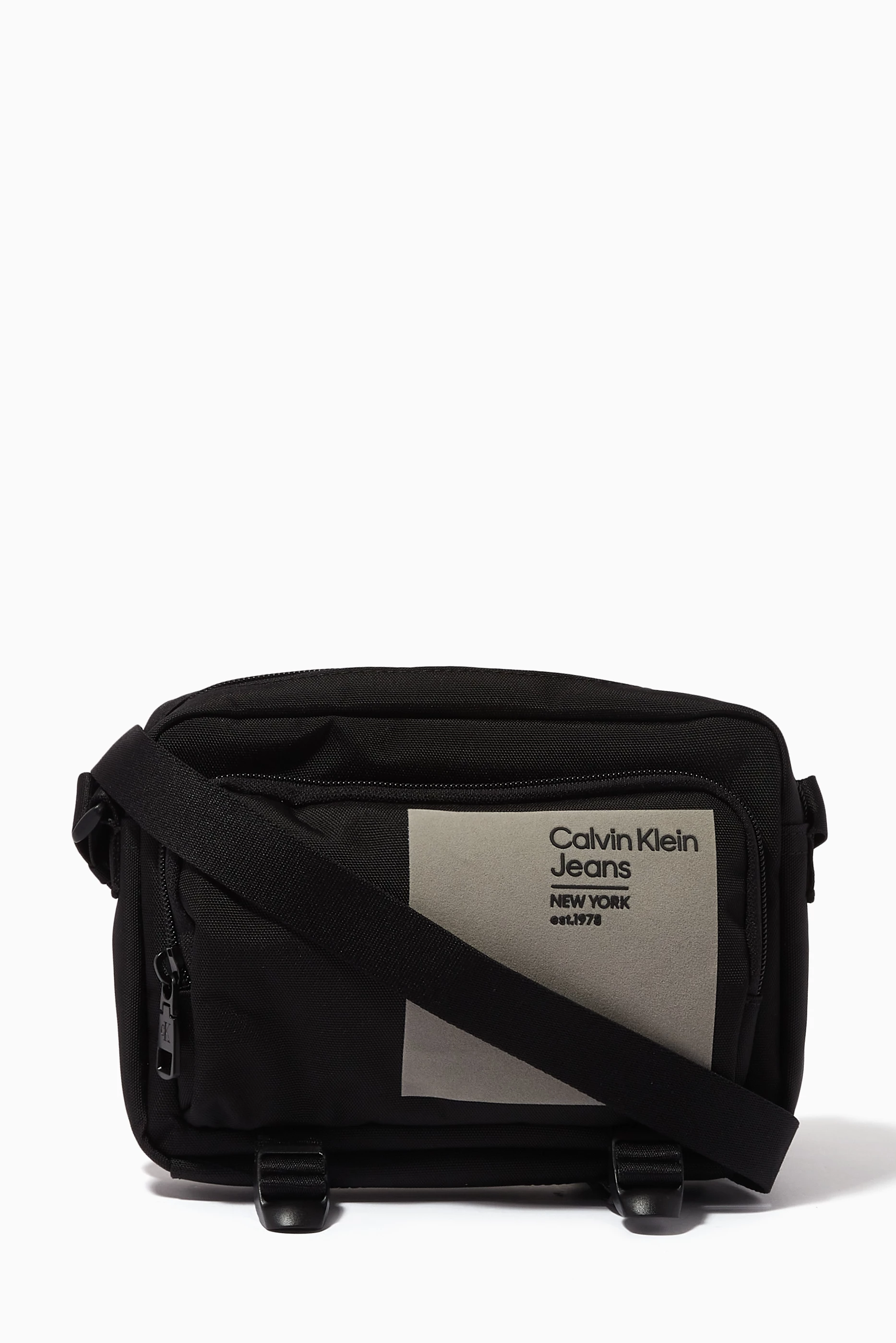 Buy Calvin Klein Jeans Black Sport Essentials Camera Bag in Nylon