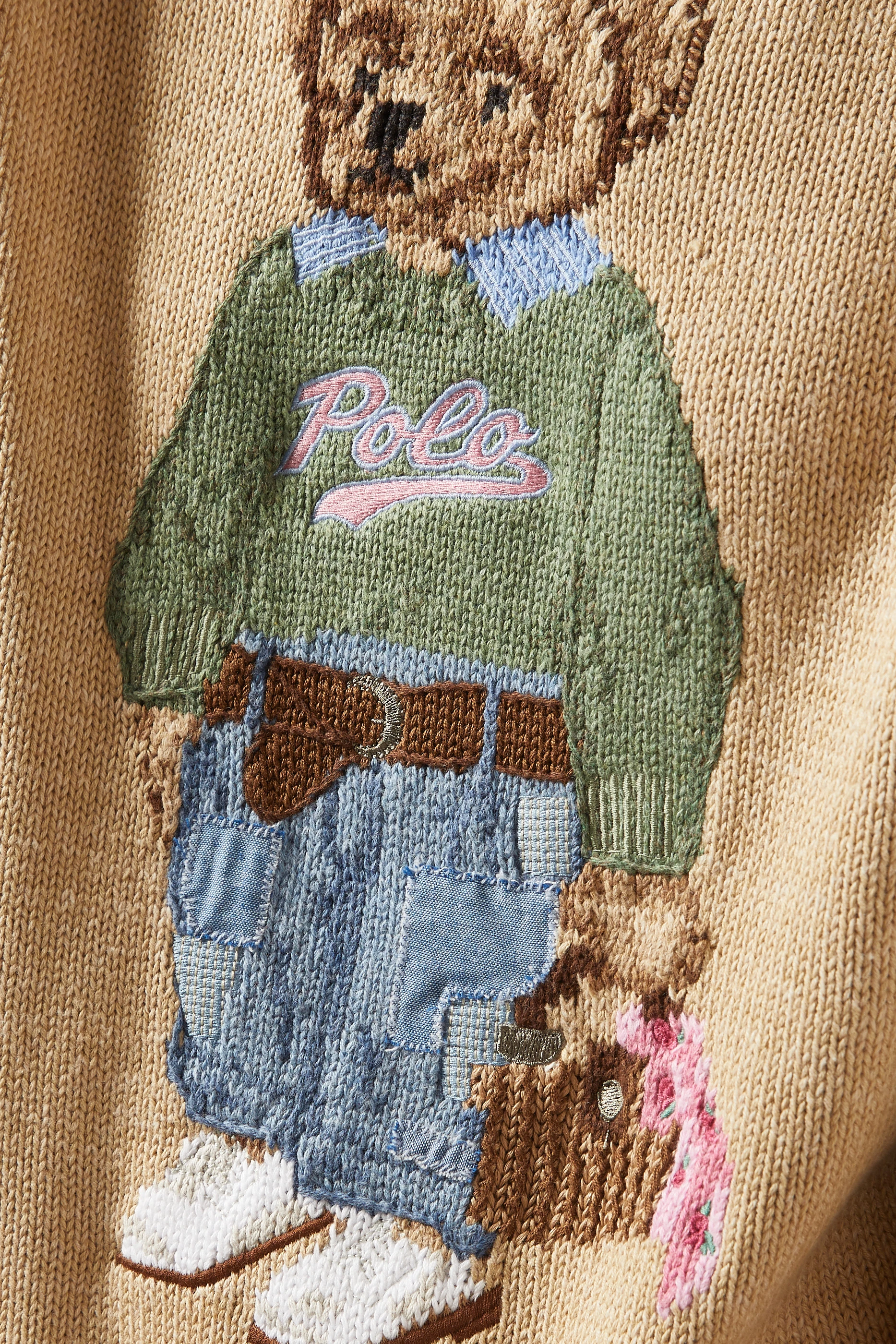 Buy Polo Ralph Lauren Brown Polo Bear Sweater in Cotton Knit for