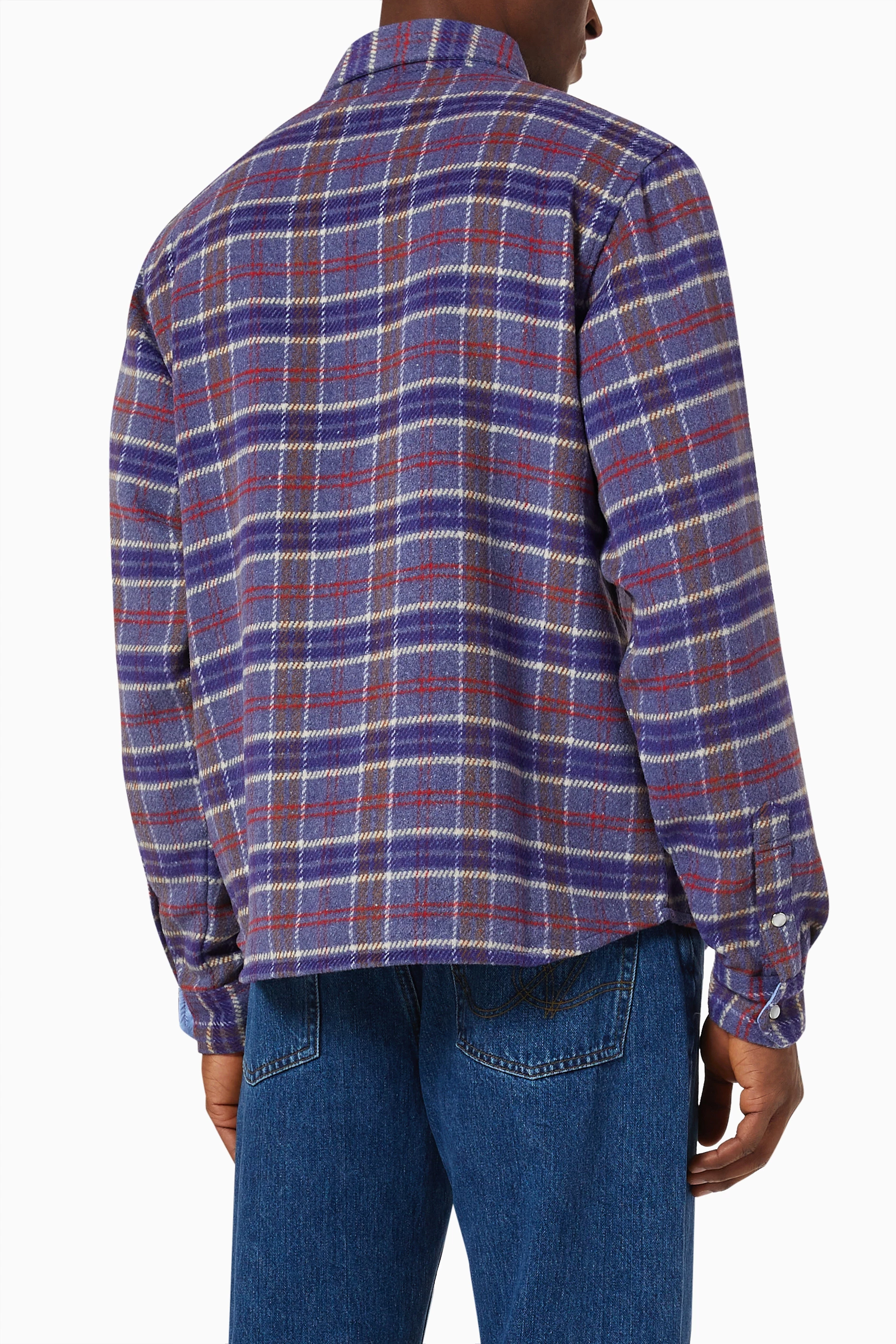 Buy Billionaire Boys Club Purple Checkered Shirt in Knit for Men in UAE Ounass