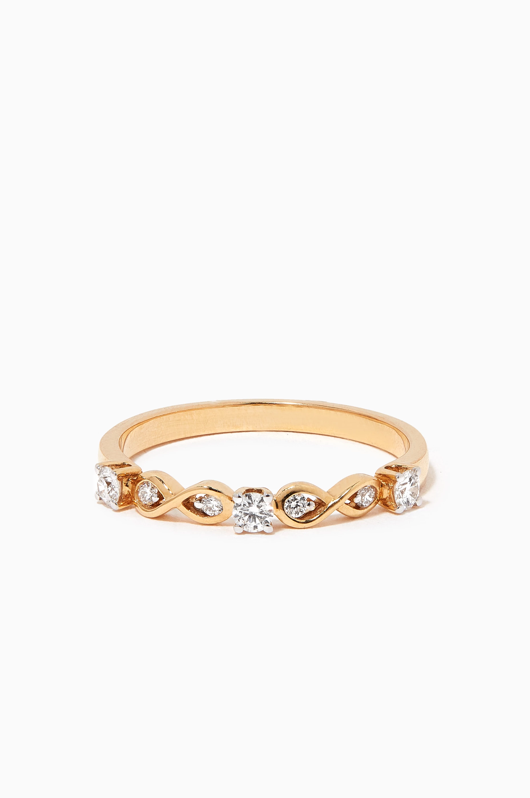 Diamond band ring yellow gold store
