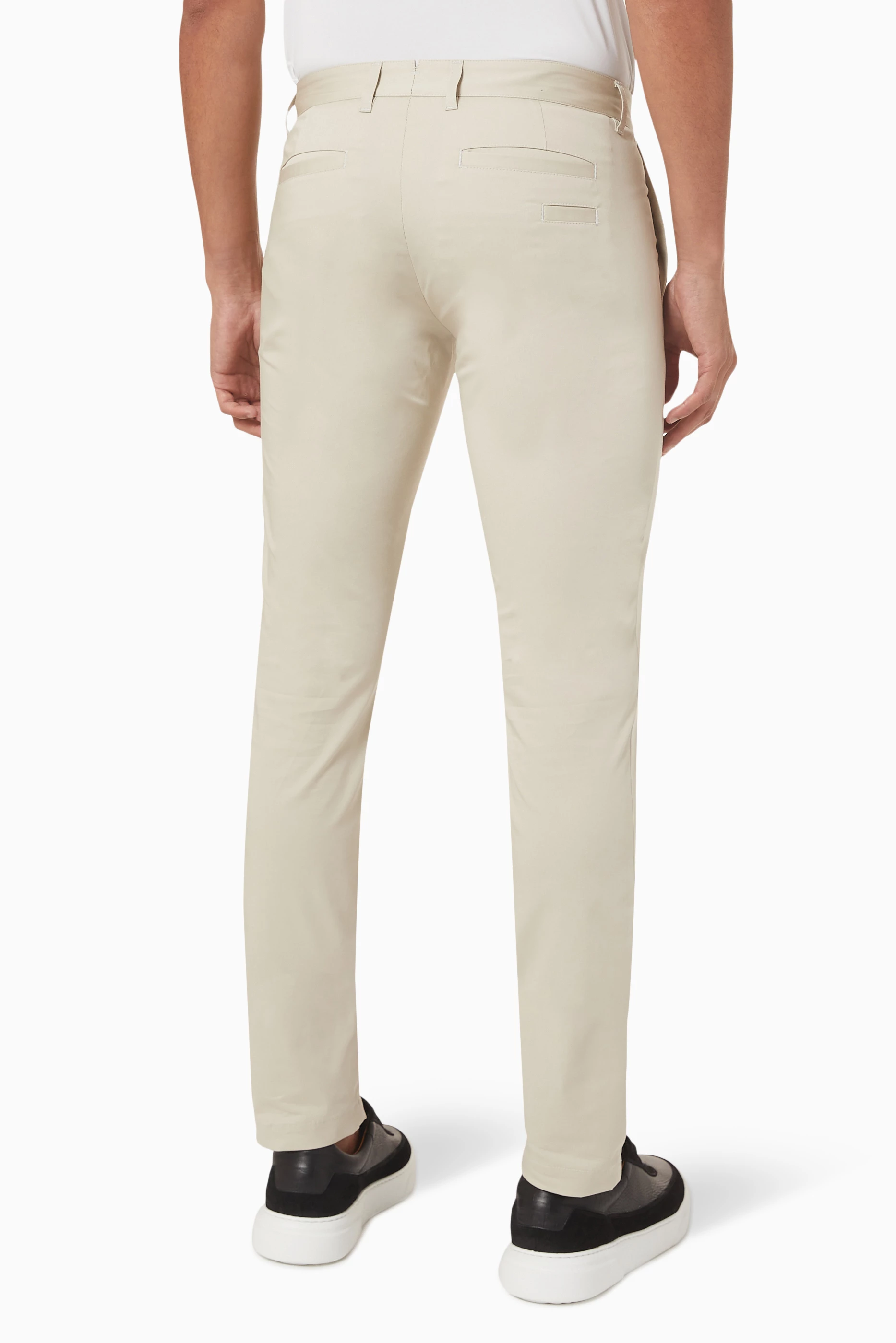 Buy NASS Neutral Slim fit Stretch Chino Pants in Cotton for Men in