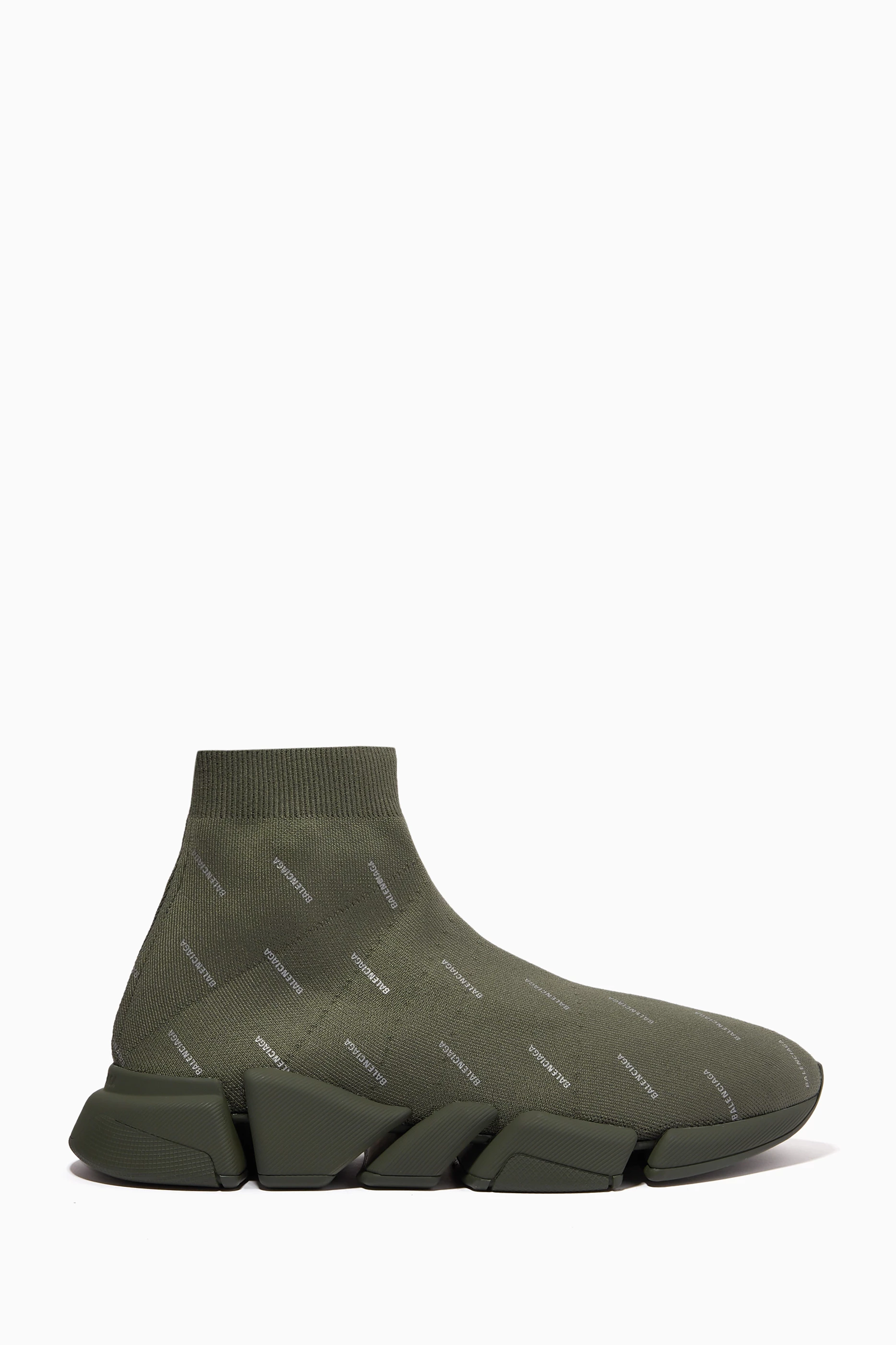 Balenciaga speed clearance trainer mens green