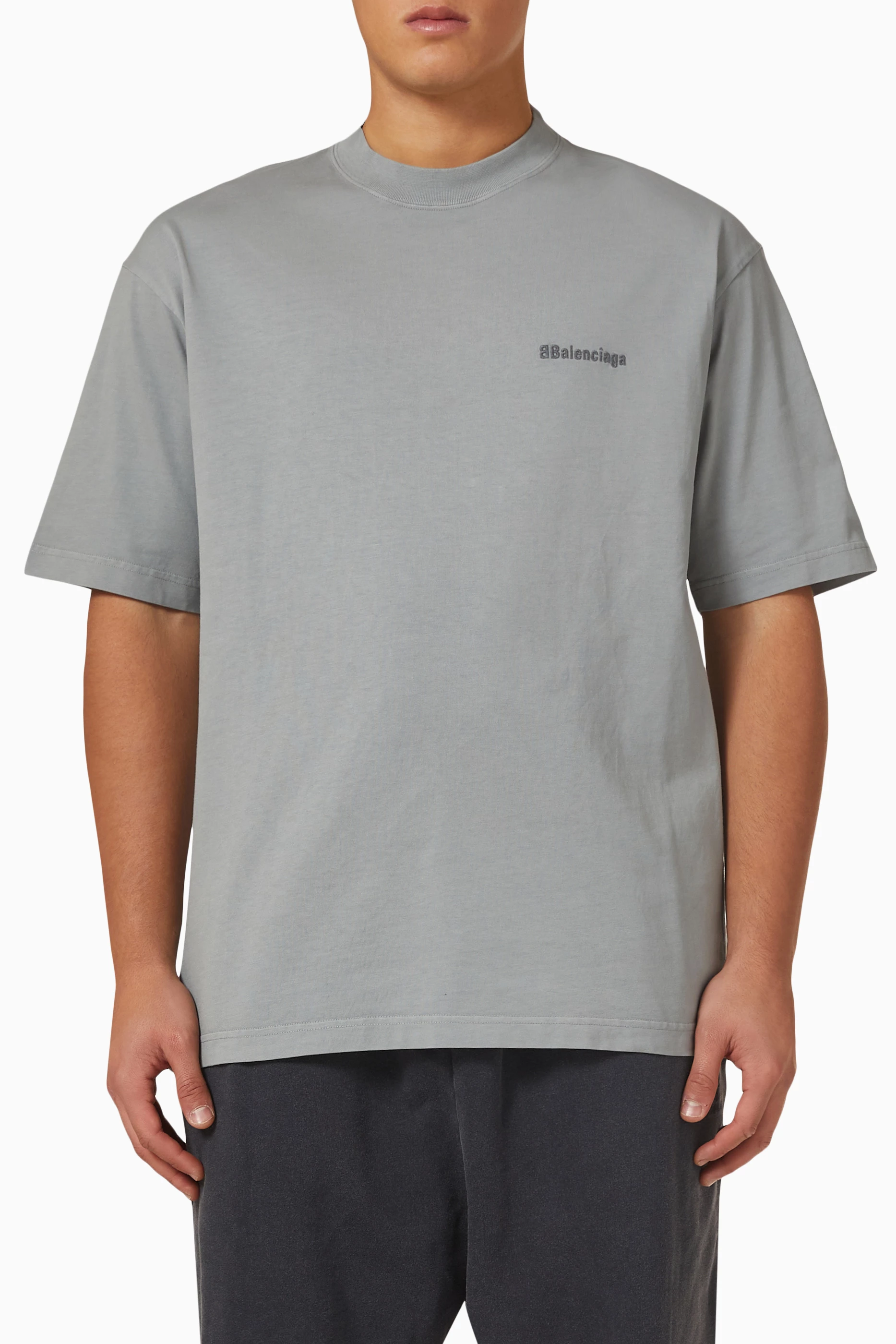 Balenciaga shirt grey sales