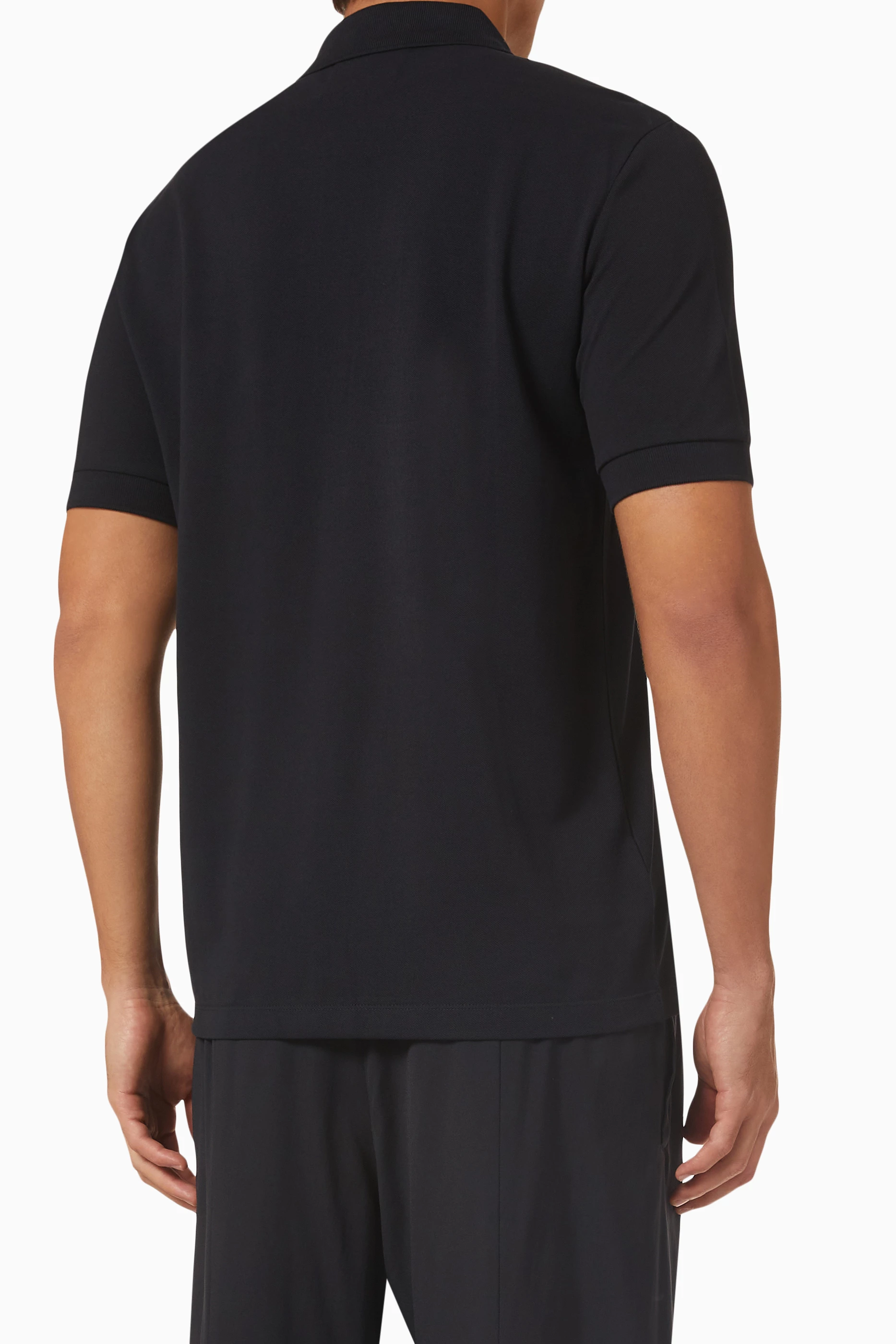 Buy Fred Perry Black Slim Fit Polo Shirt in Cotton Piqu for Men