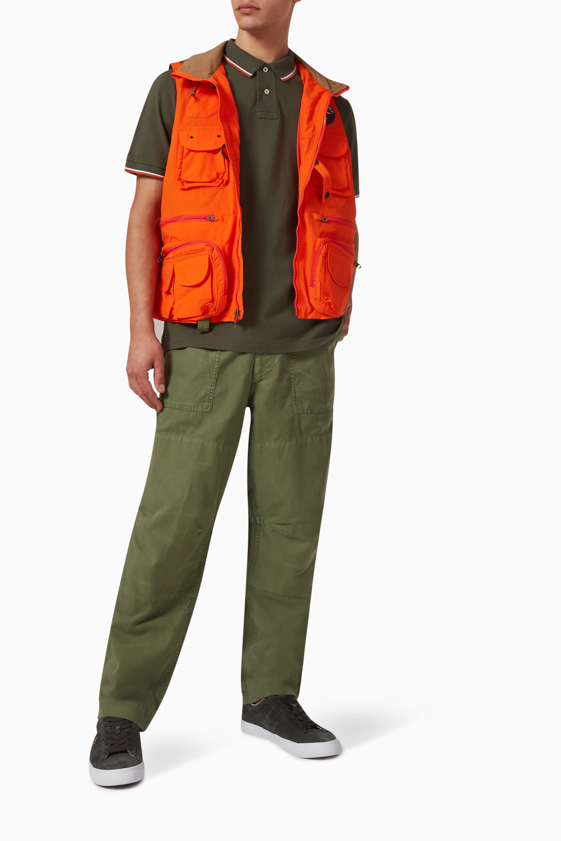 Buy Polo Ralph Lauren Orange Hi tech Logo Vest Jacket in Recycled