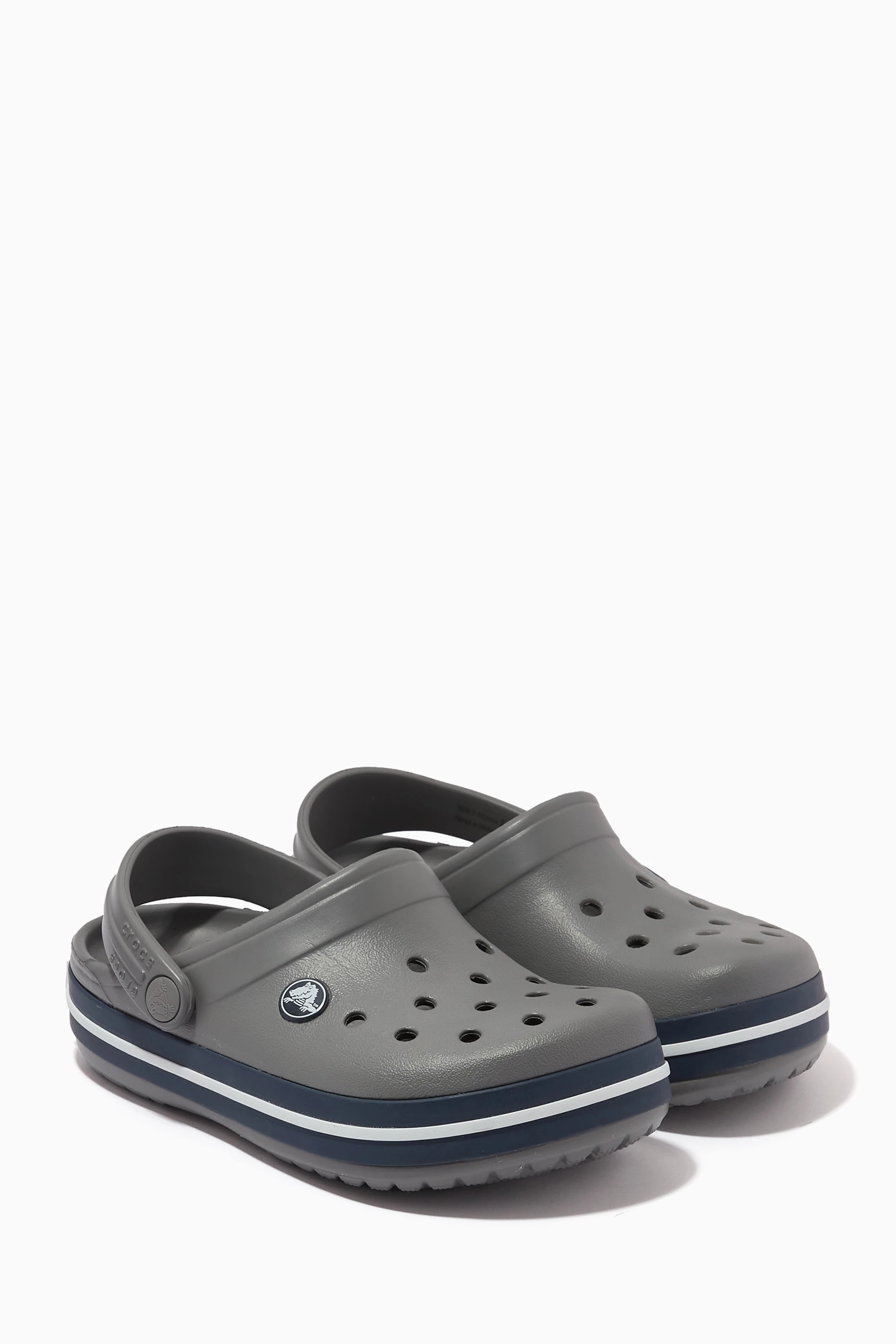Crocs with stripe hot sale