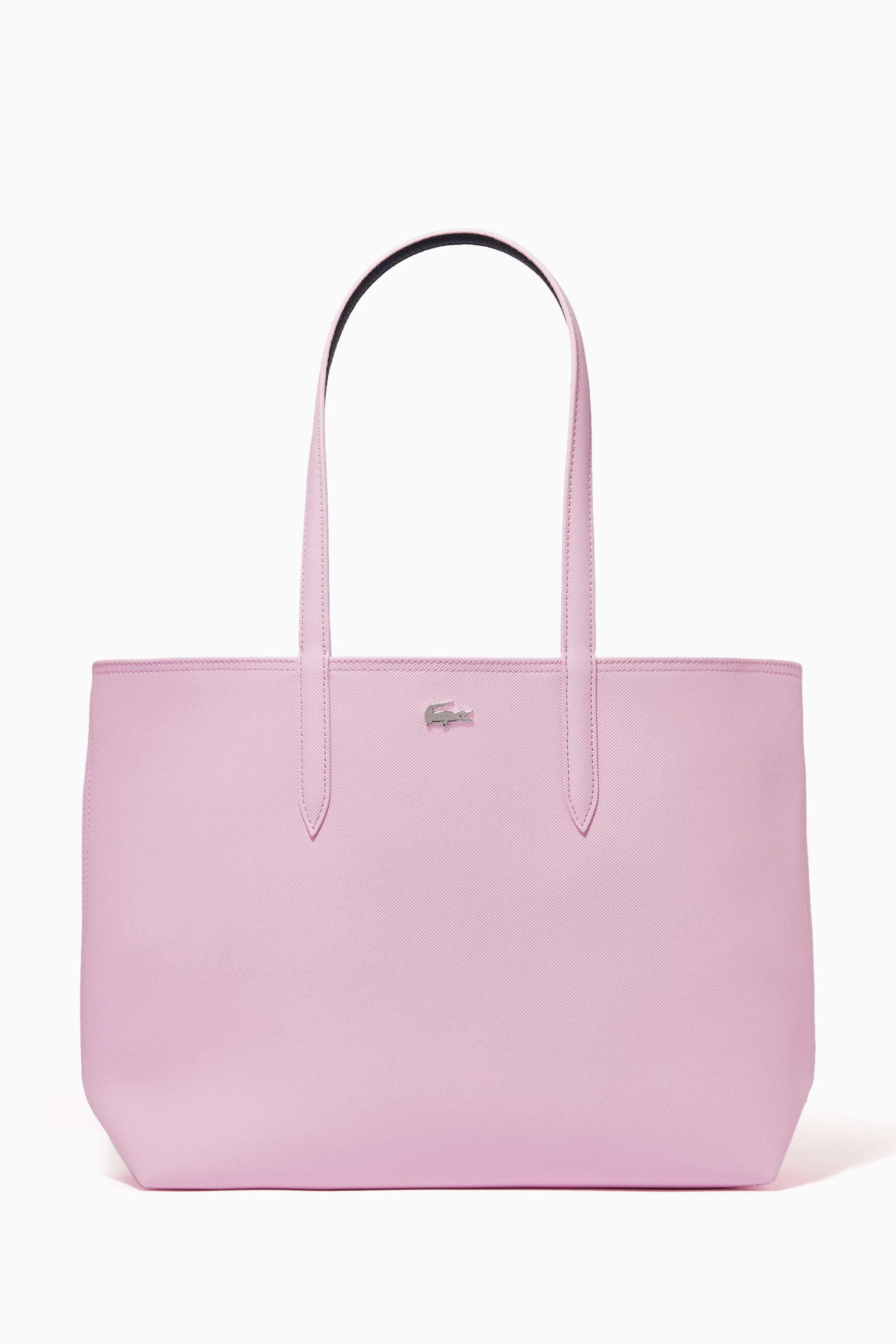 Undertrykke Unødvendig leder Buy Lacoste Pink Anna Reversible Tote Bag in Grained Leather for WOMEN in  UAE | Ounass