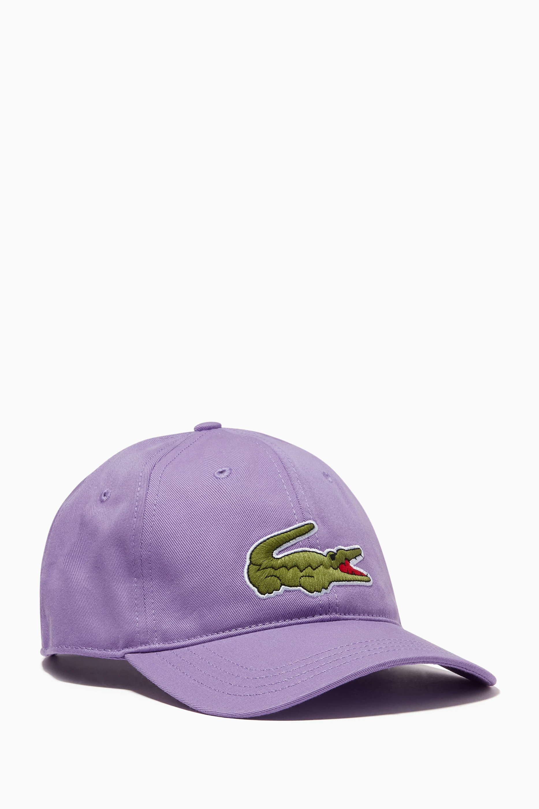 Purple lacoste hat hot sale