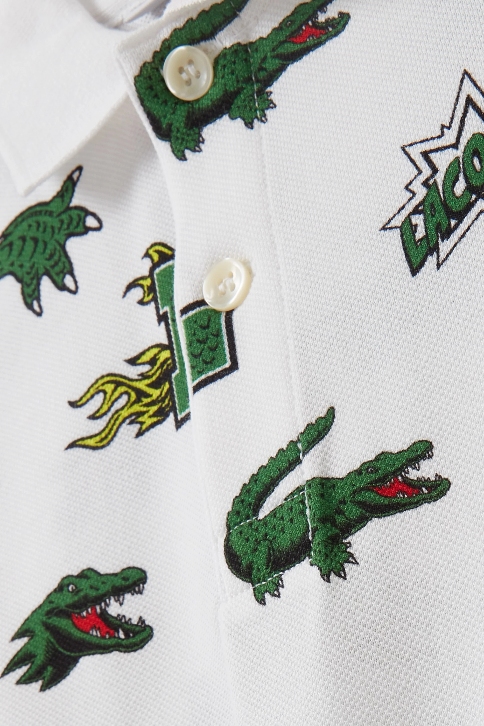 Pull lacoste avec on sale plein de crocodile