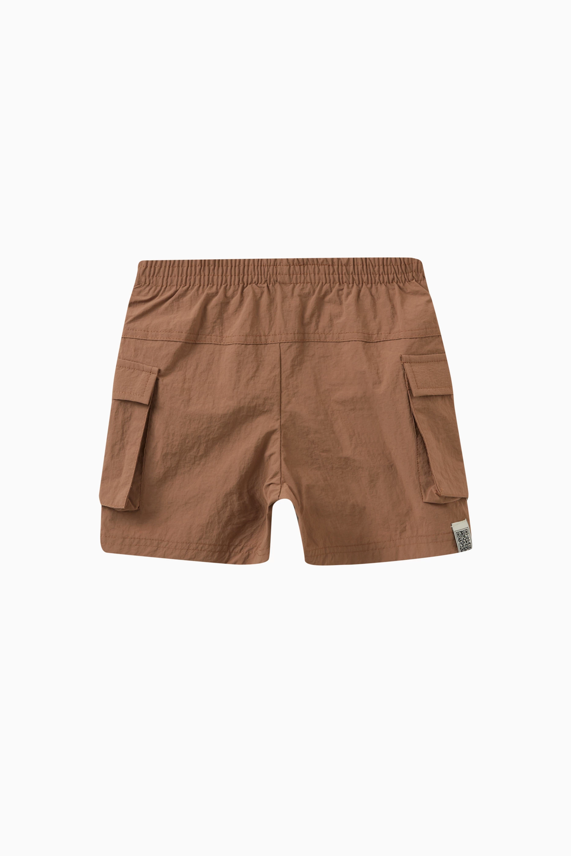 Buy The Giving Movement Brown Cargo Shorts in Nylon for UNISEX in