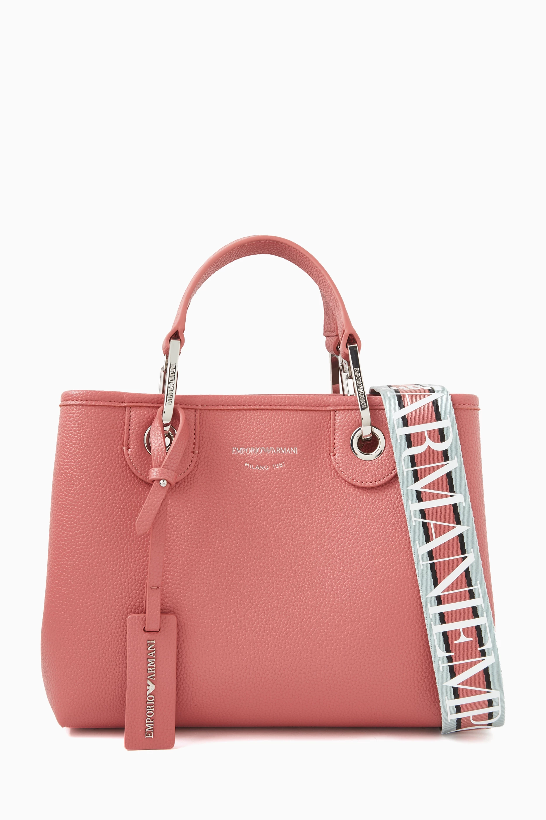 Pink armani bag clearance