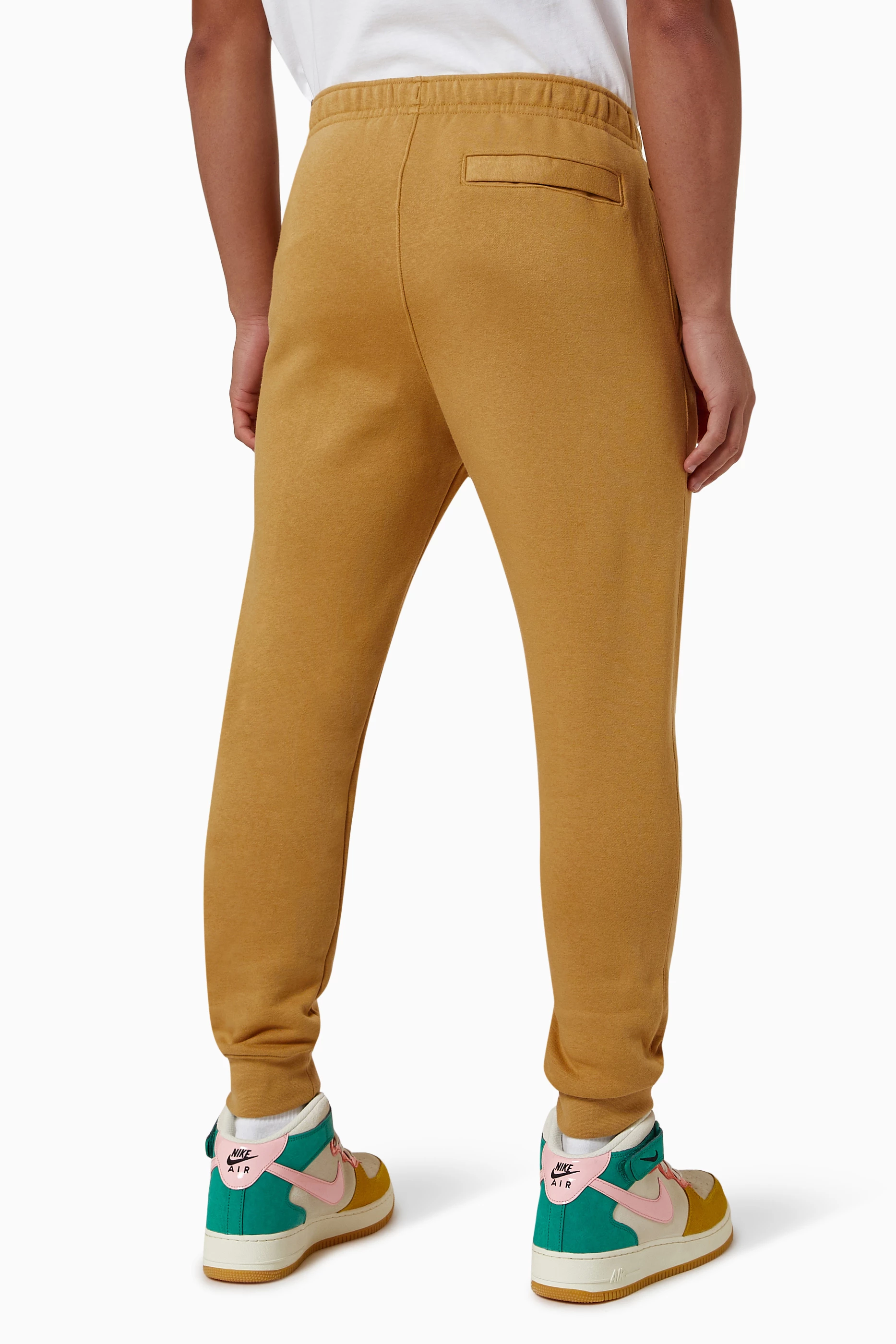 Nike Air fleece sweatpants in brown - BROWN