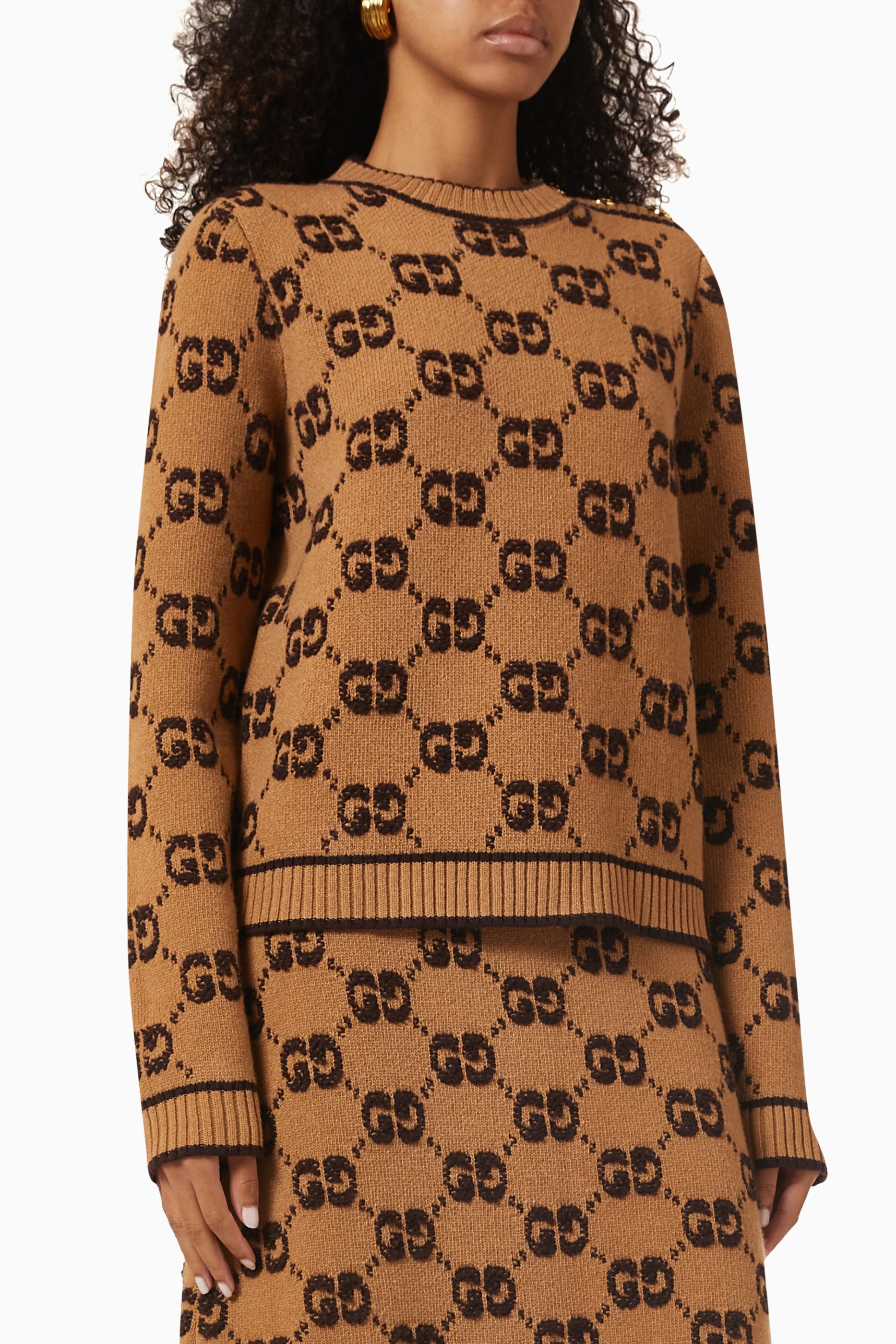Tan store gucci sweater