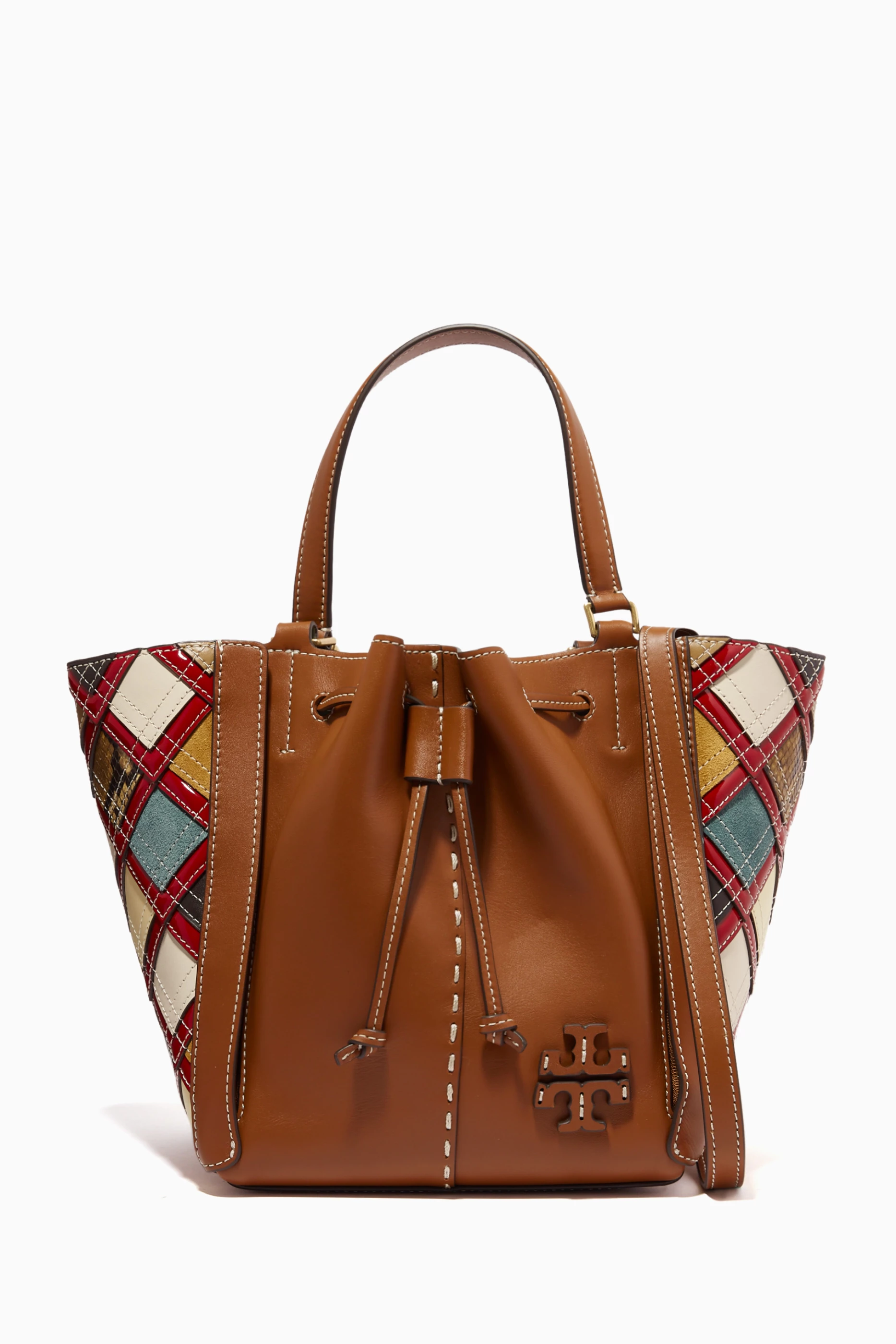 Tory burch mcgraw patchwork carryall discount