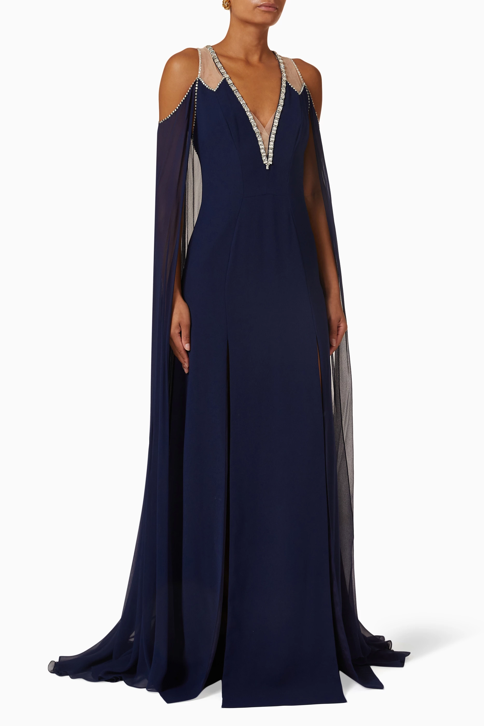 Navy gown clearance