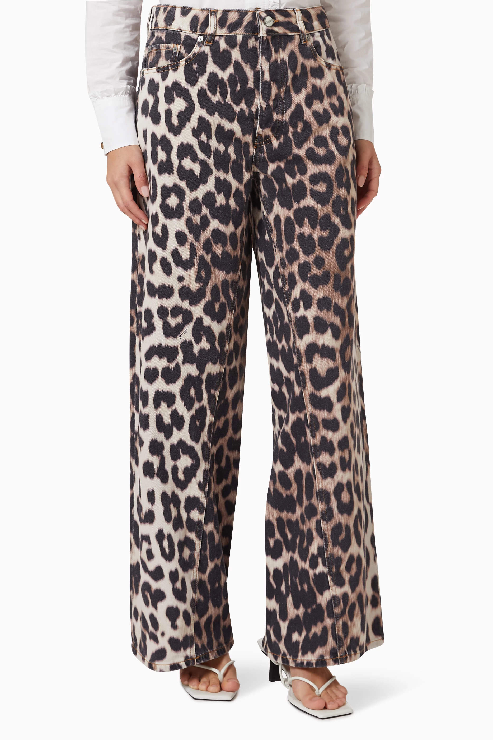Leopard discount jeans men