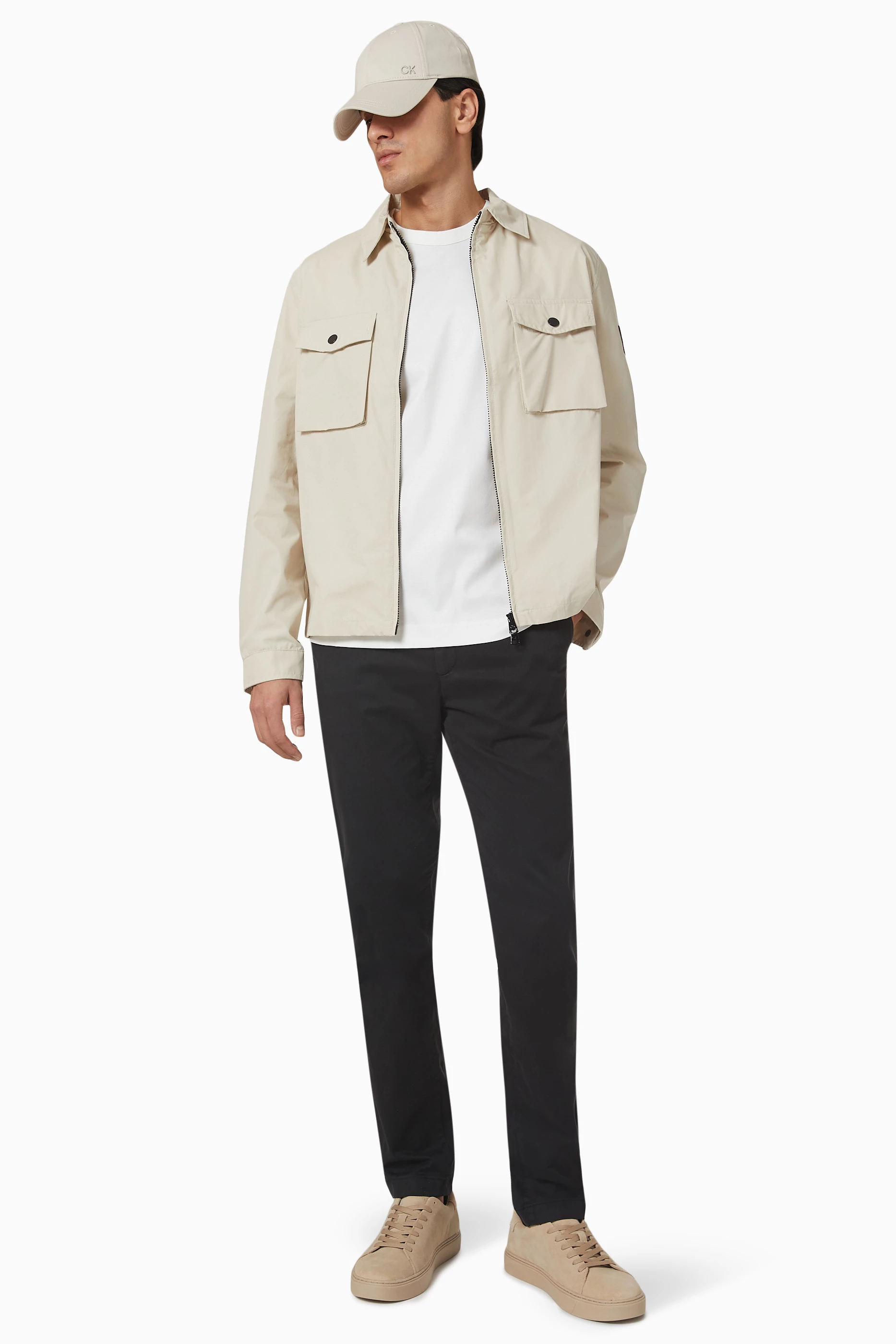 Calvin klein shirt jacket sales