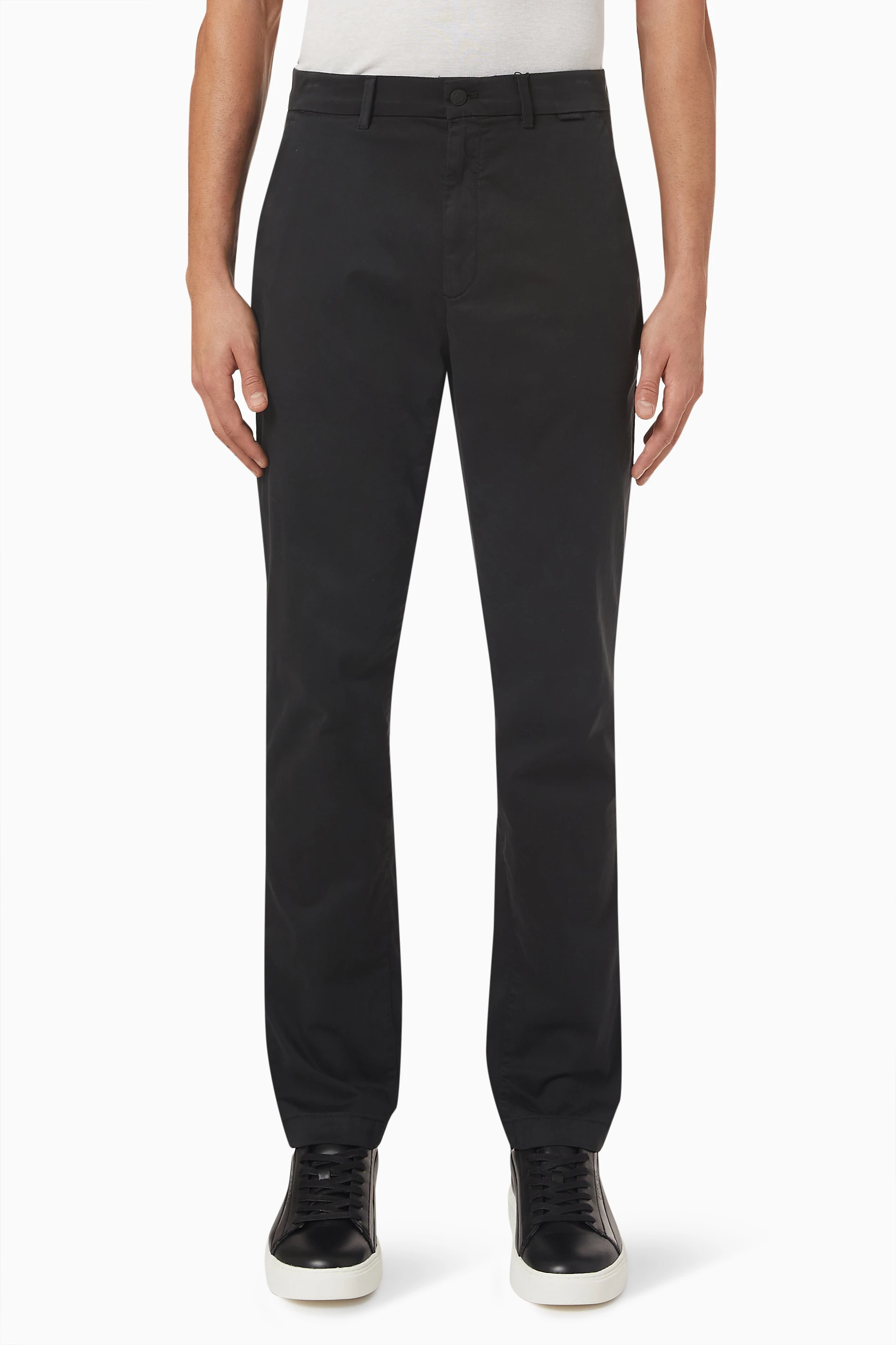Calvin klein men's clearance stretch sateen casual pants
