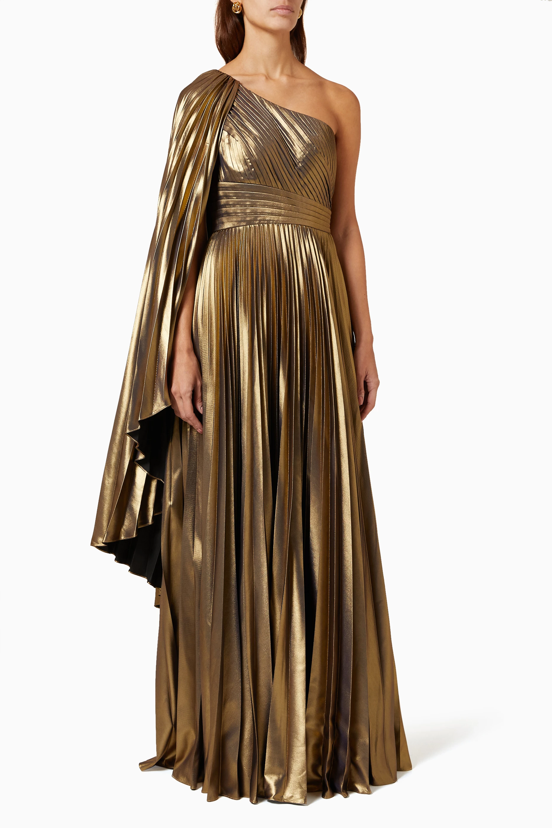 Bcbg metallic gown new arrivals