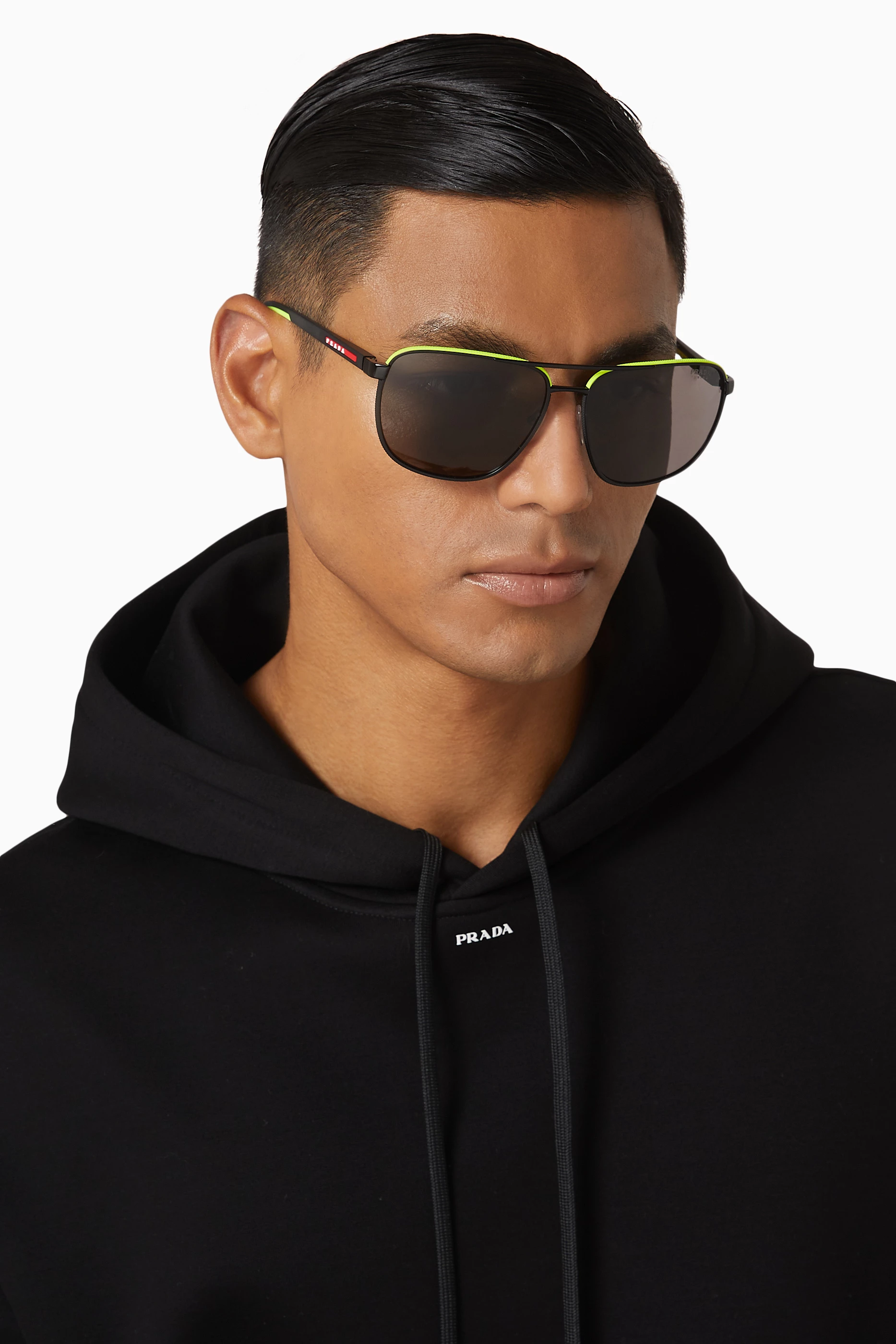 Prada men's aviator 2025 sunglasses